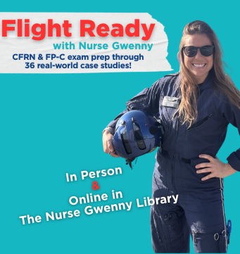 Flight Ready with Nurse Gwenny in person or online through The Nurse Gwenny Library