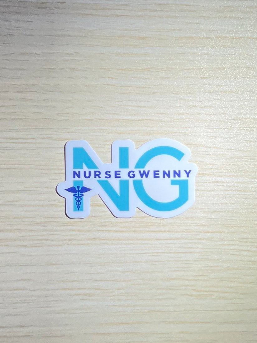 3" Nurse Gwenny Logo Sticker