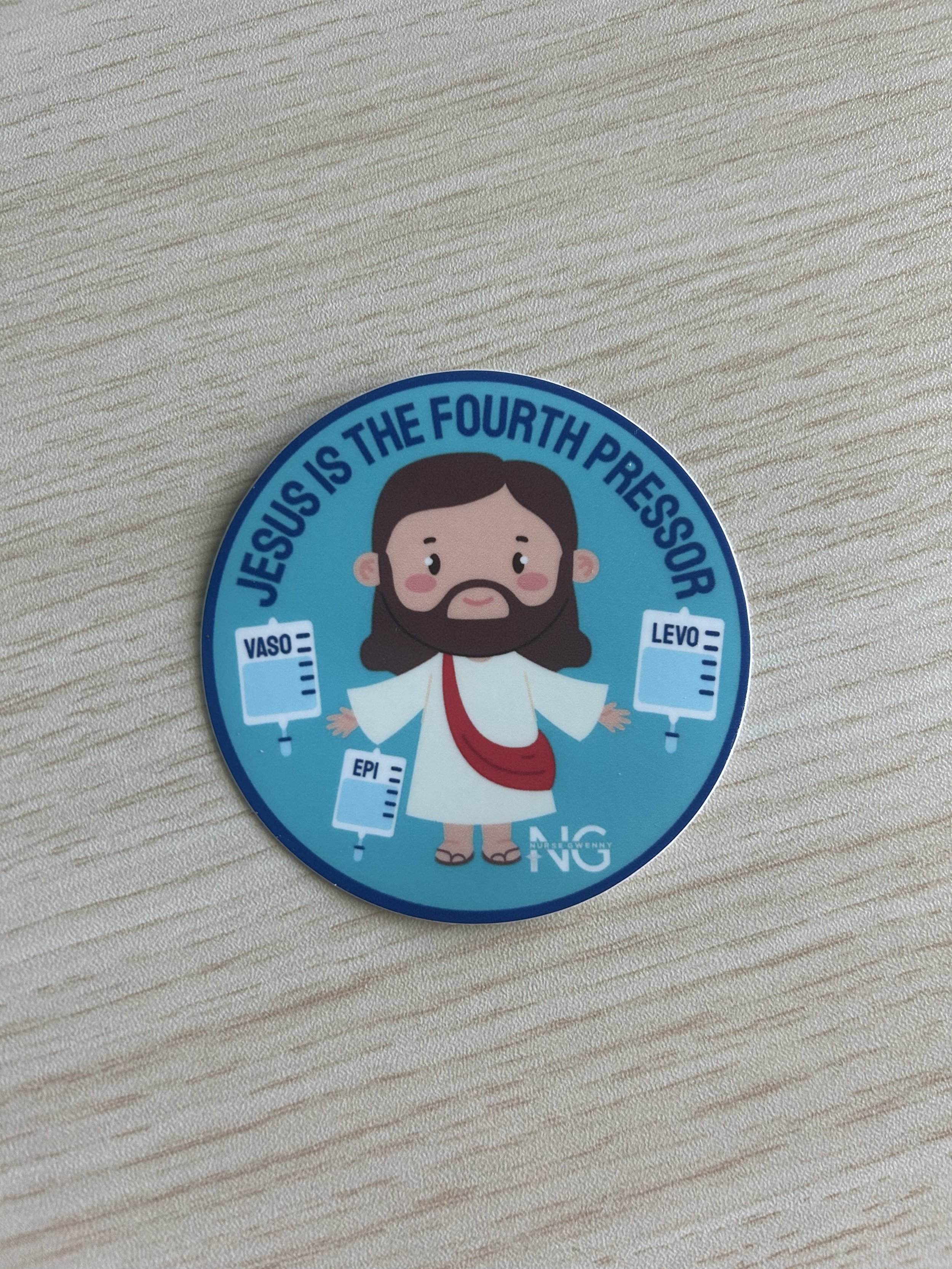 Jesus is the fourth pressor sticker.jpg