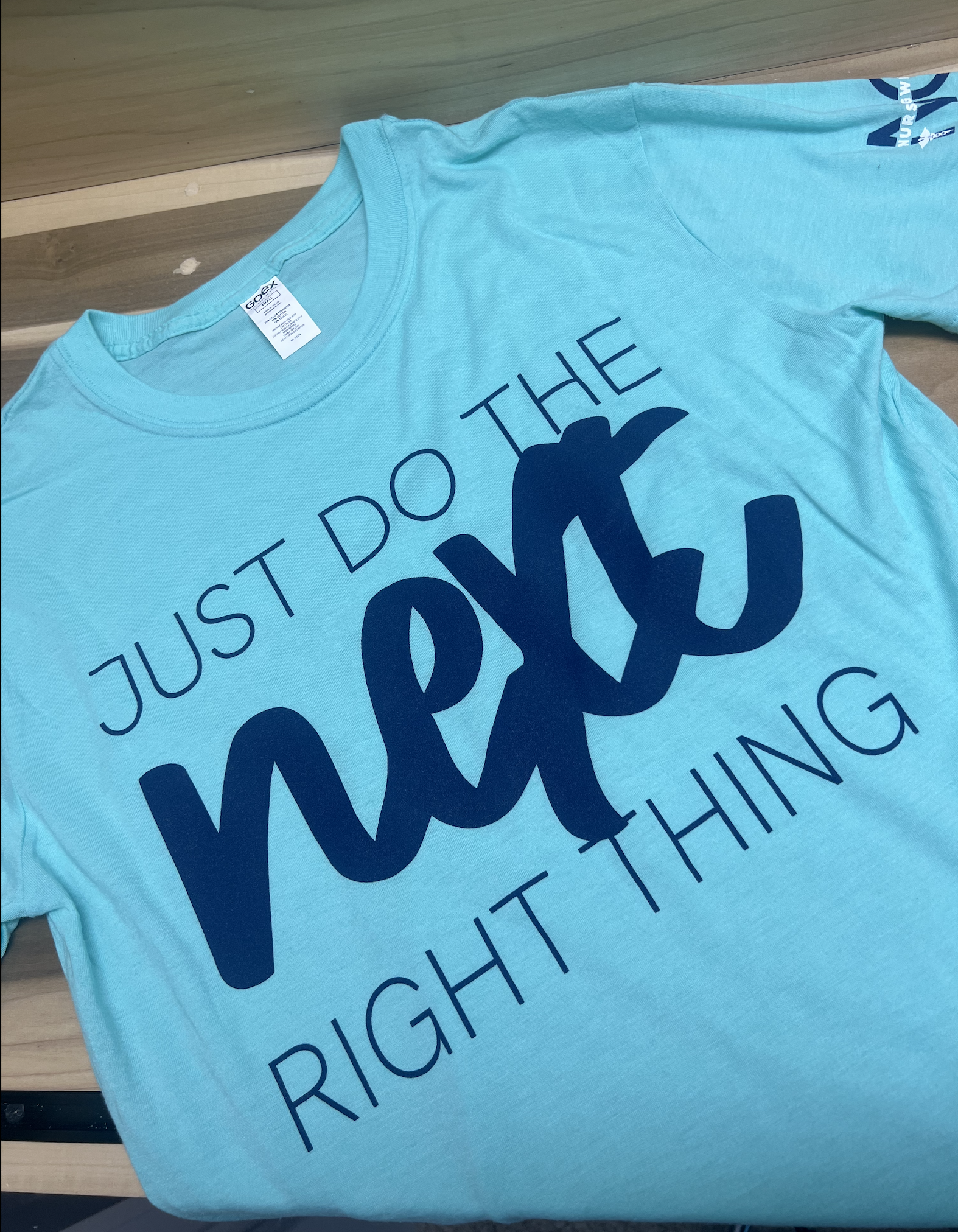 Nurse Gwenny T shirt Just do the next right thing.png