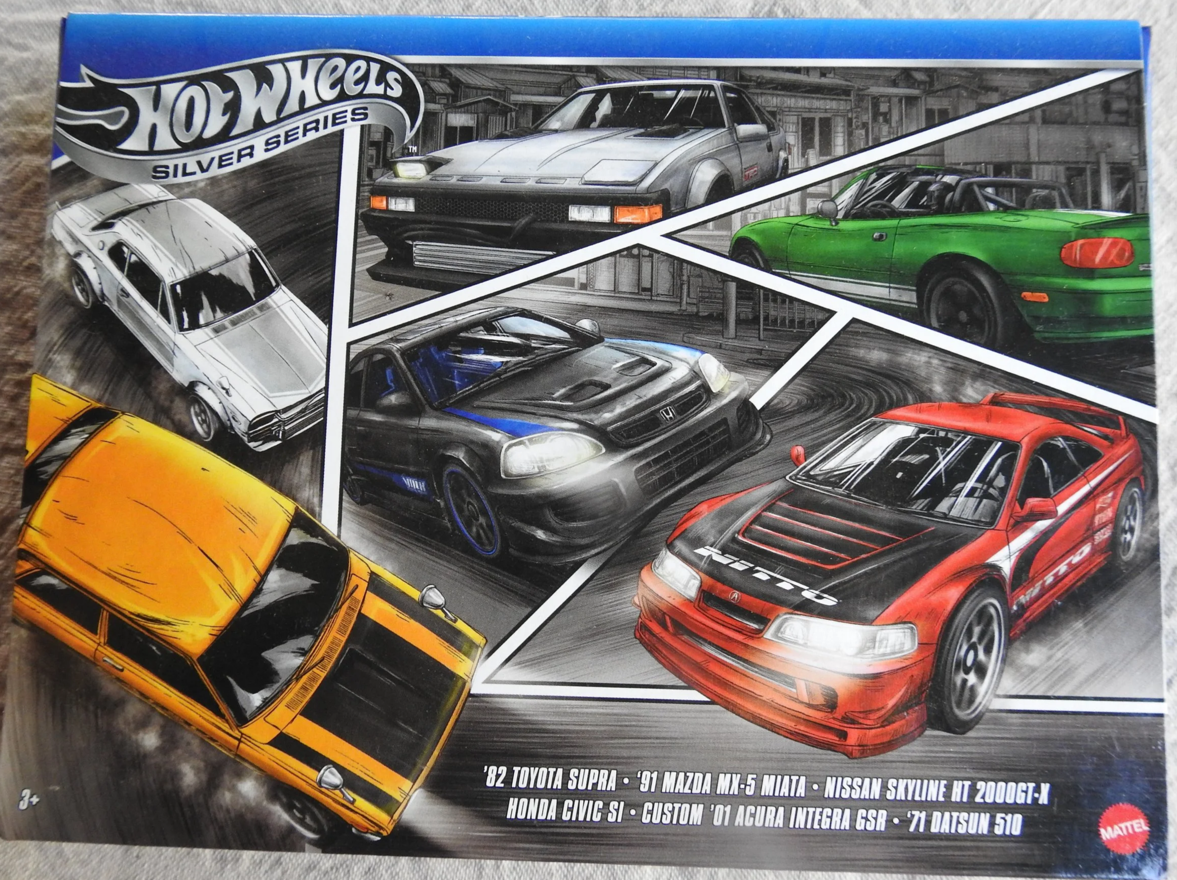 Hot Wheels Silver Series Japanese Car Set