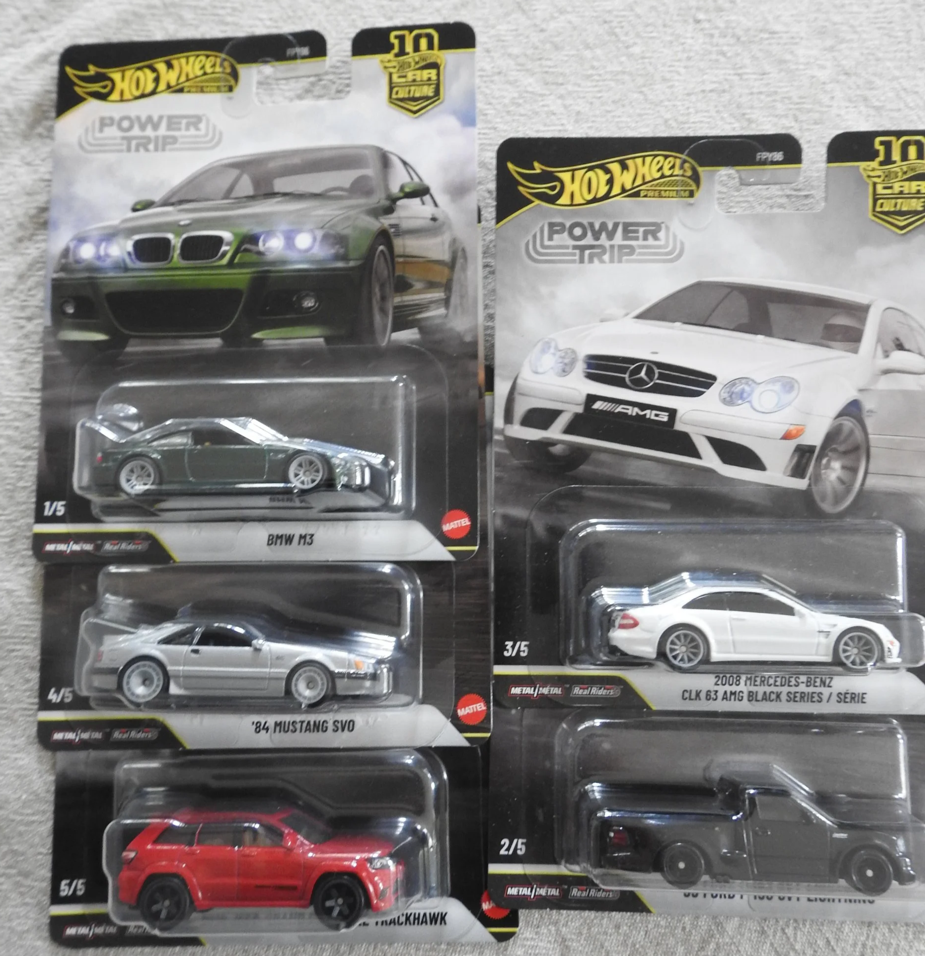 hot wheels power trip jeep bmw ford f150 mercedes benz mustang