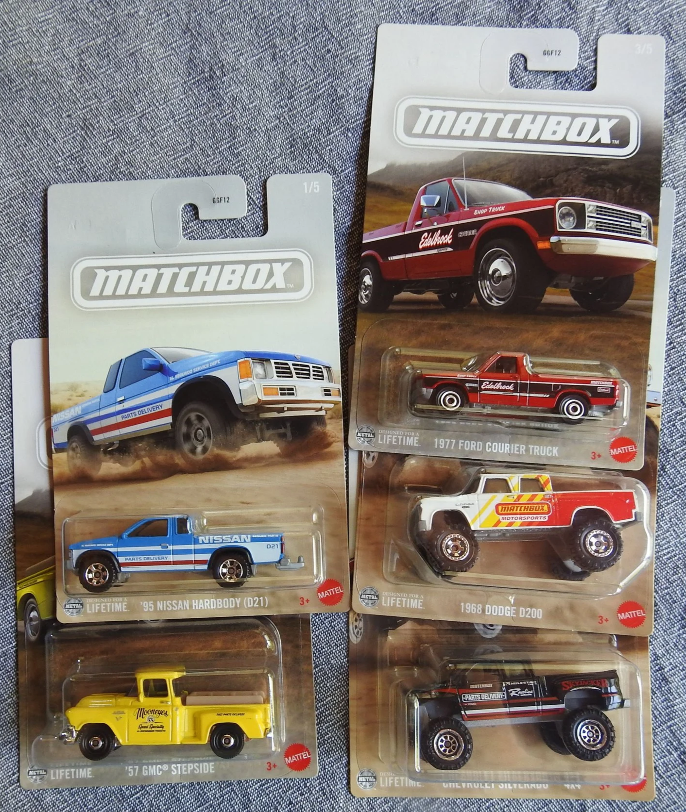 Classic Matchbox Truck Collection set of 5