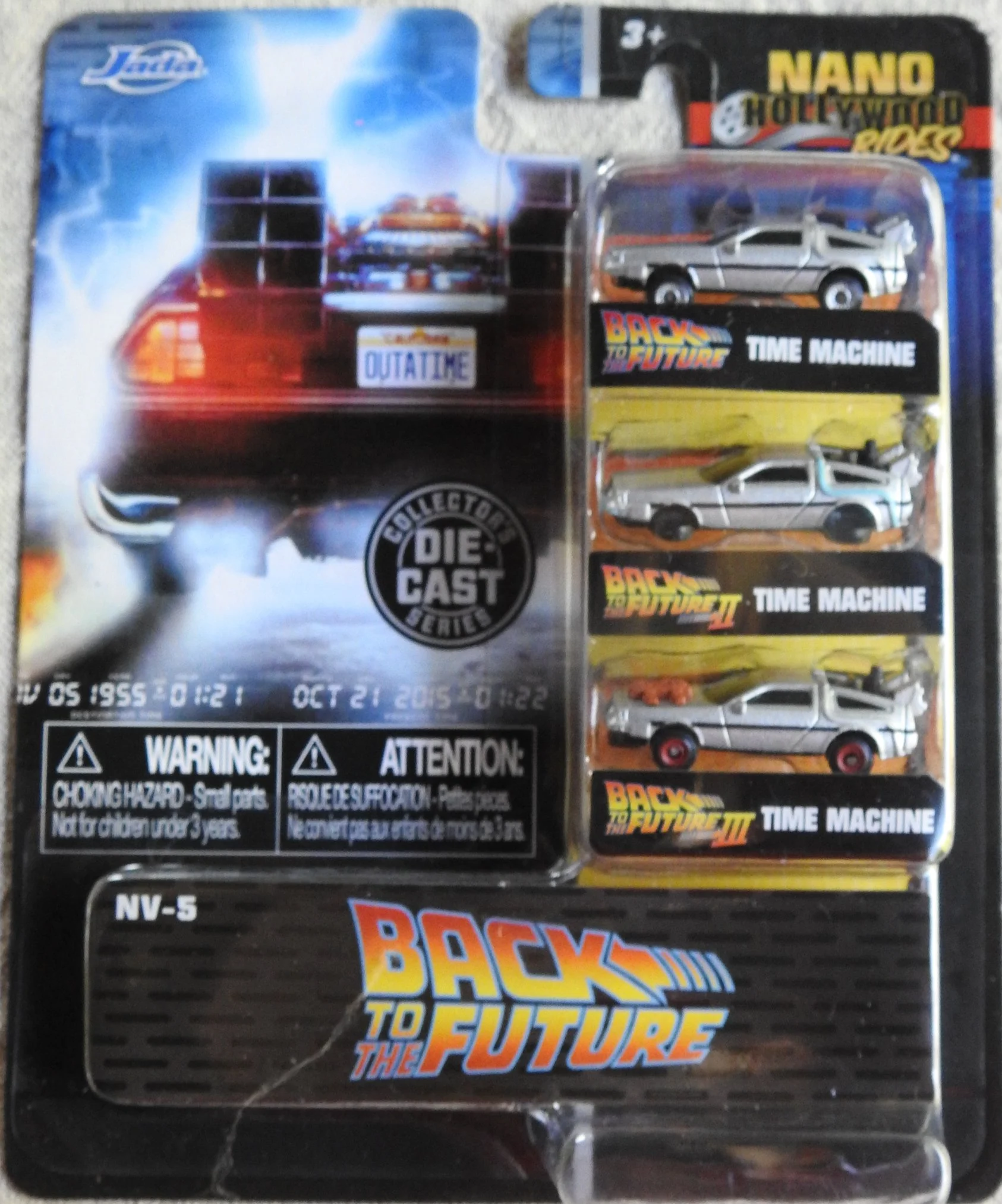 Back to the Future Nano Hollywood Rides Die-Cast Set