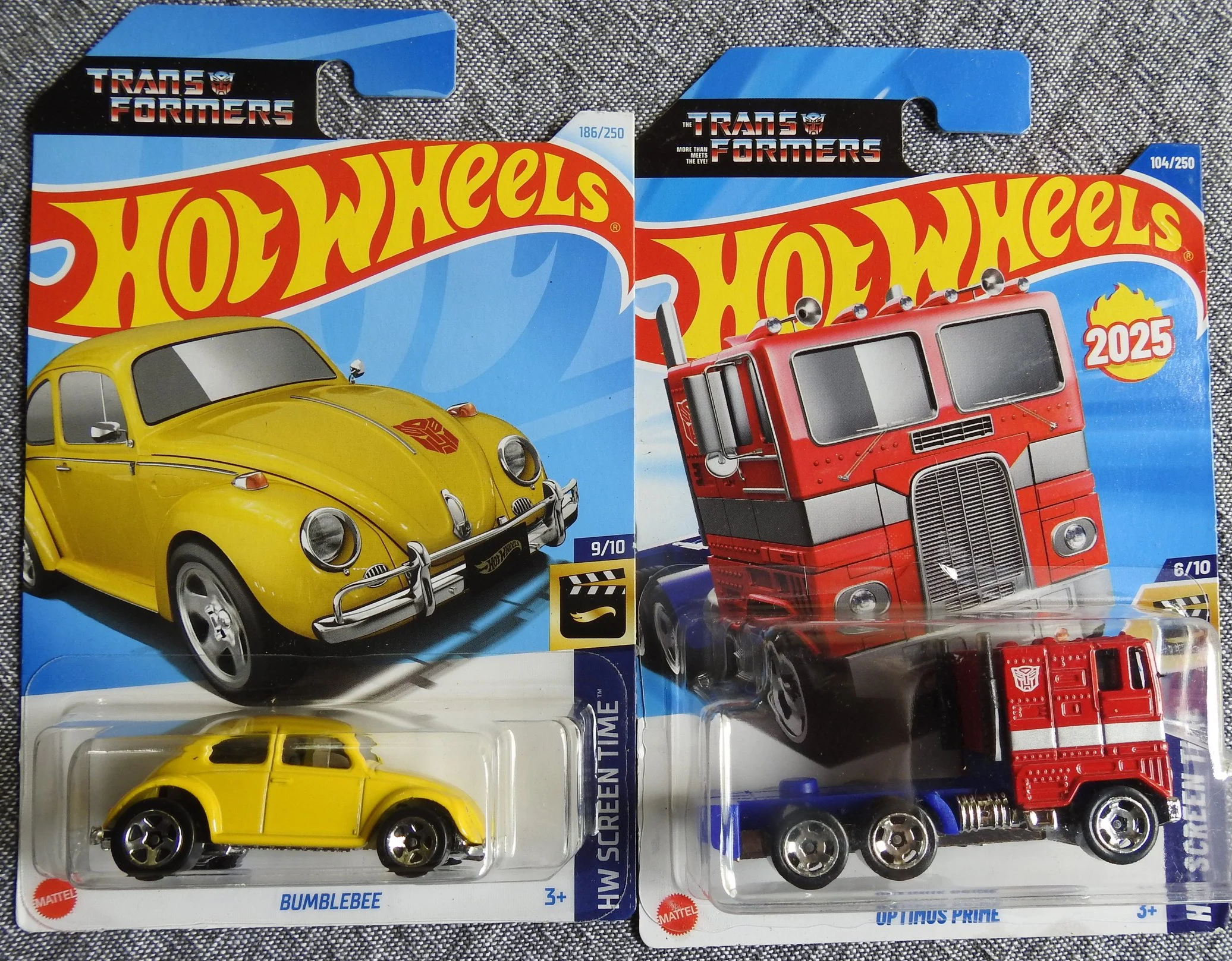 Hot Wheels Transformers Bumblebee & Optimus Prime Set