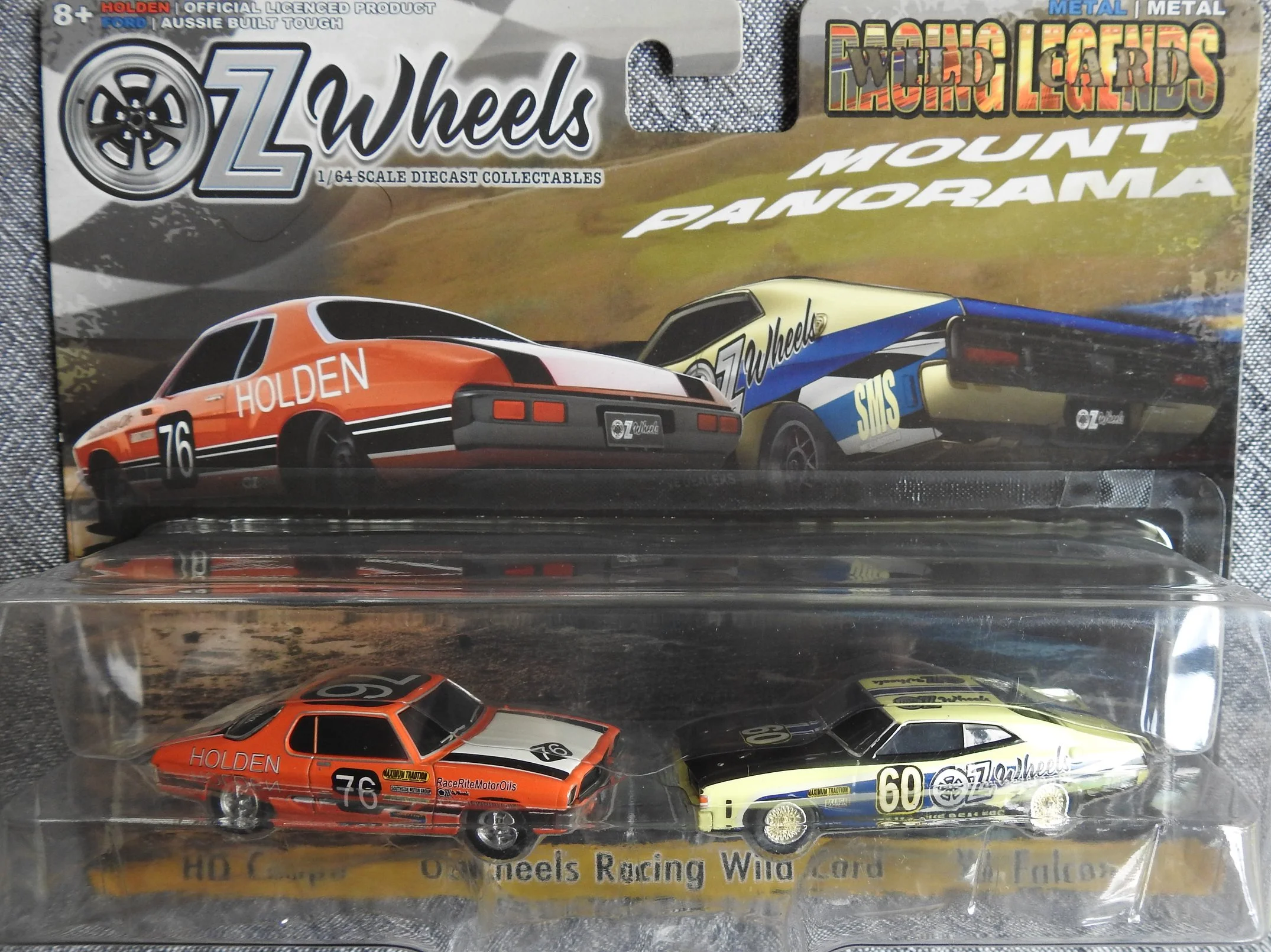 OZ Wheels Holden HQ Coupe & XA Falcon Diecast Set