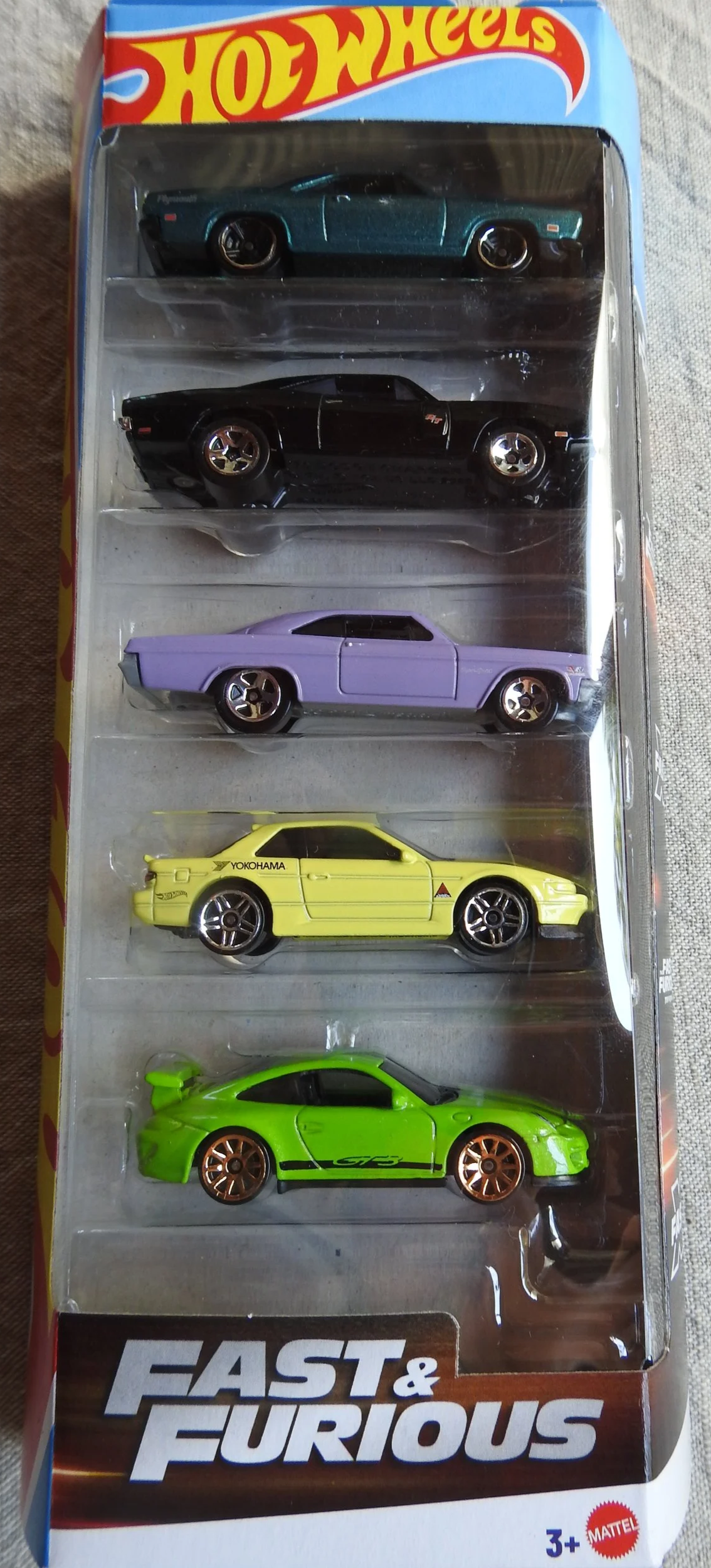 Hot Wheels Fast & Furious 5-Car Collector's Set
