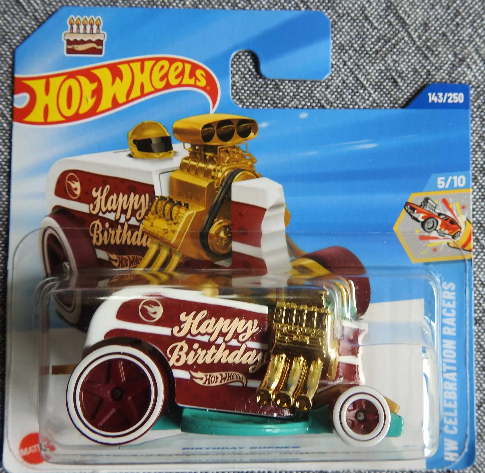 Hot Wheels Birthday Burner Treasure Hunt Short Card