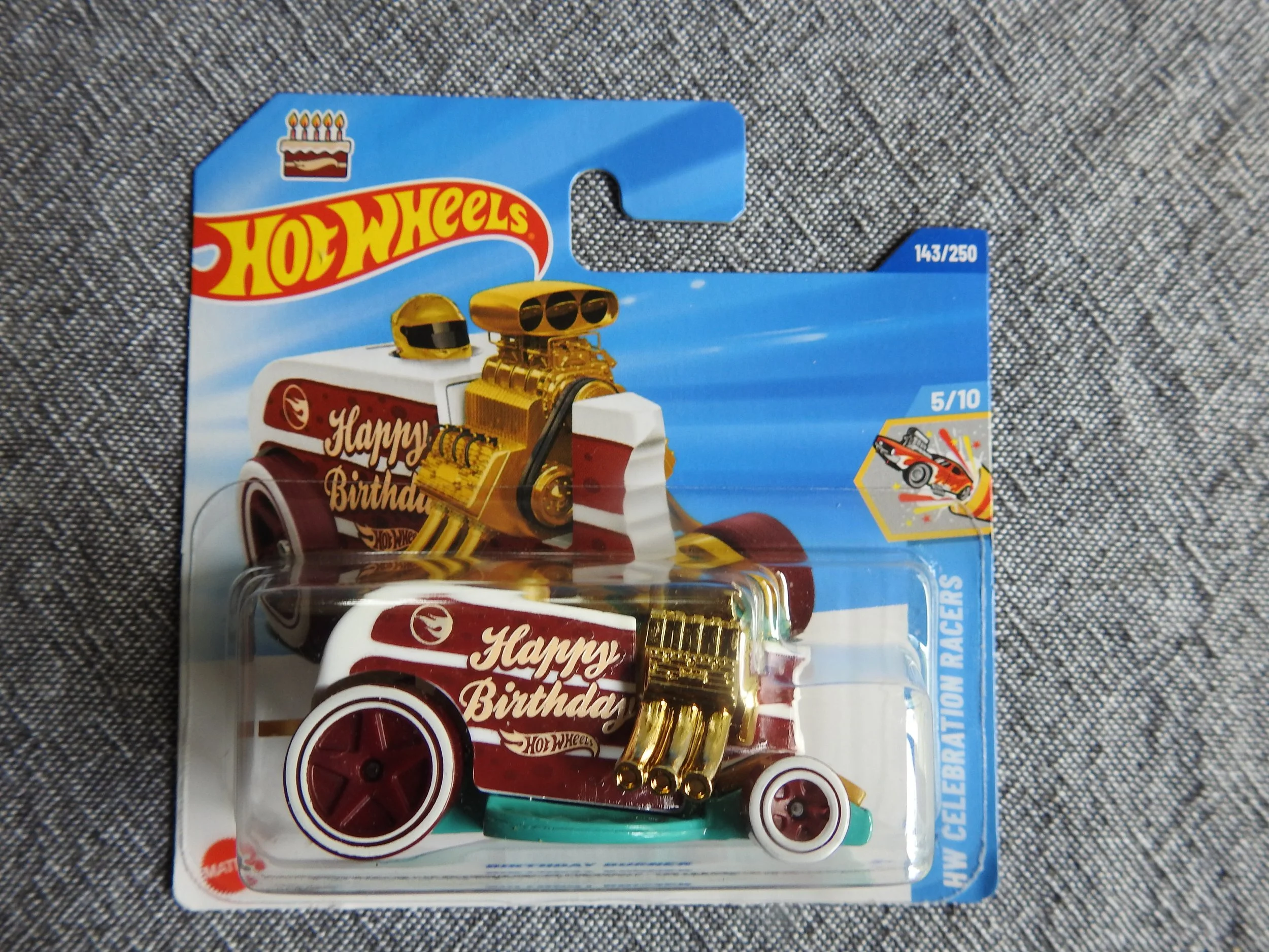Hot Wheels Birthday Burner Treasure Hunt Short Card