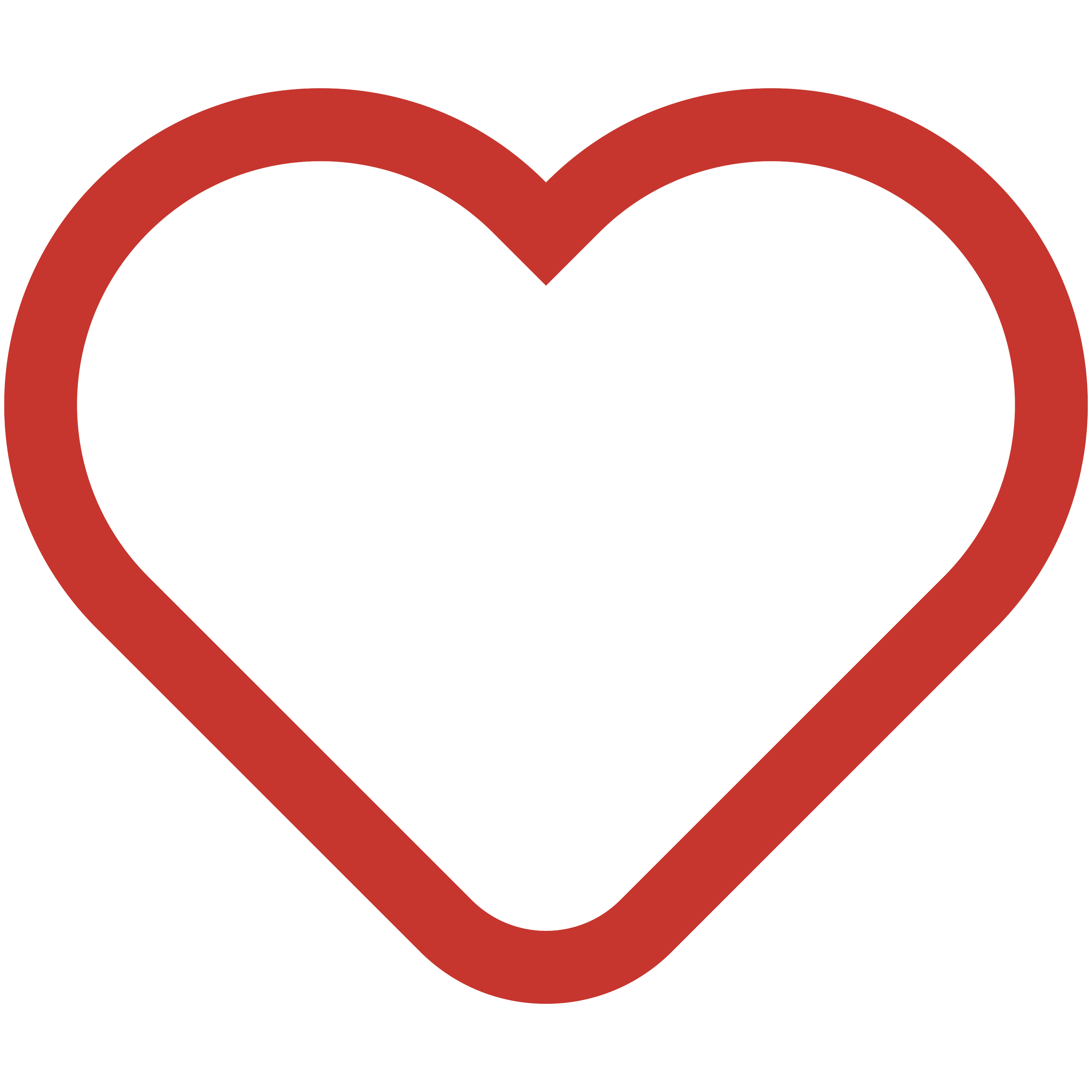 A red heart icon representing community