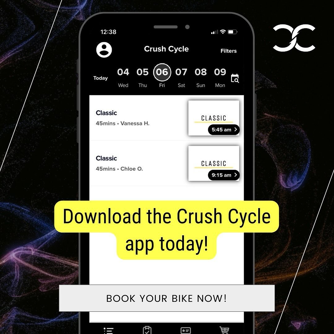 The Crush Cycle app is now live and ready for both iOS and Android users! Just search for &ldquo;Crush Cycle&rdquo; in the App Store. Start booking your bikes now and we&rsquo;ll see you in the studio 📲🚴&zwj;♂️

#MontereyFitness #CrushCycle #CrushC