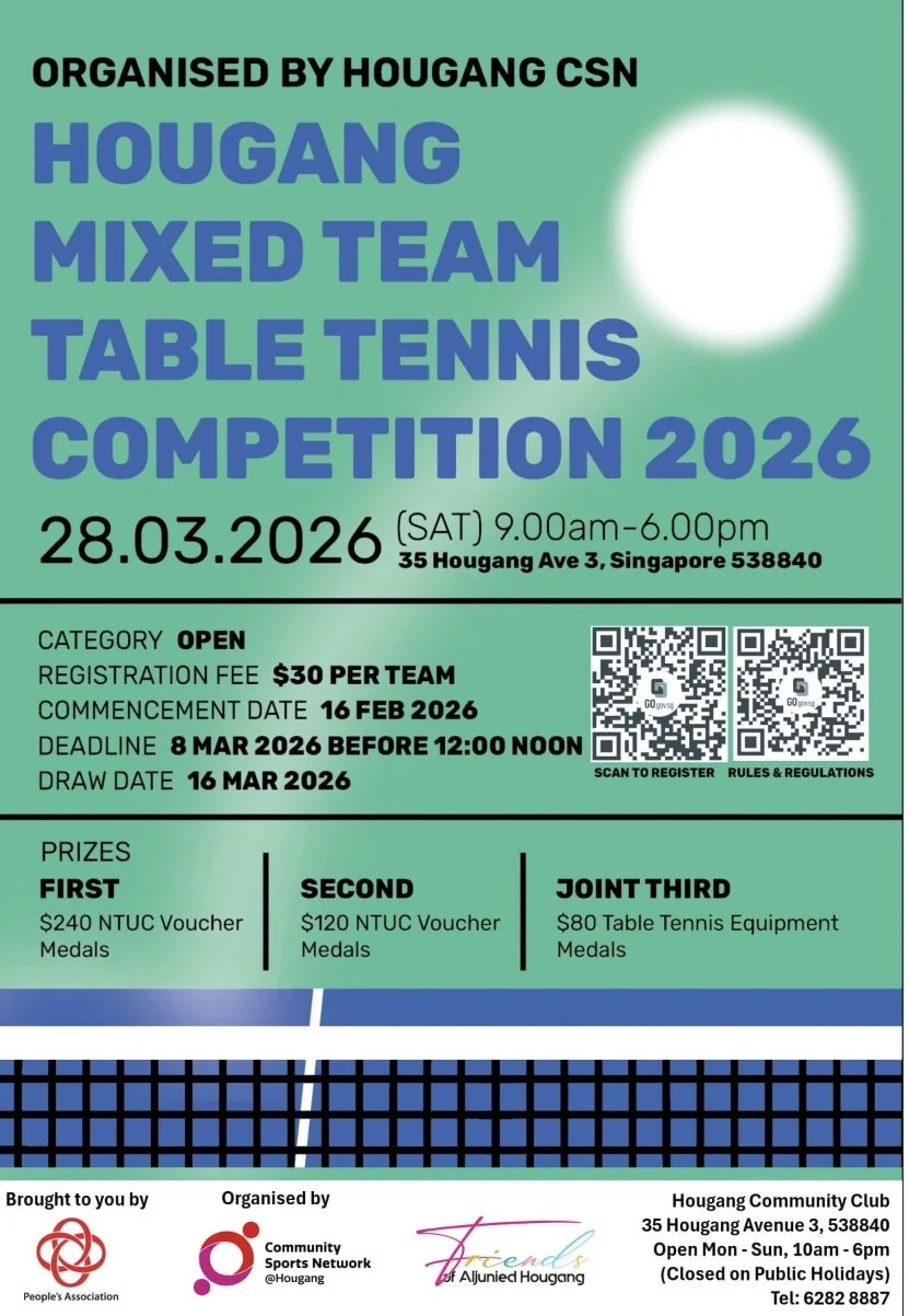 Hougang Mixed Team Table tennis Championship 2026