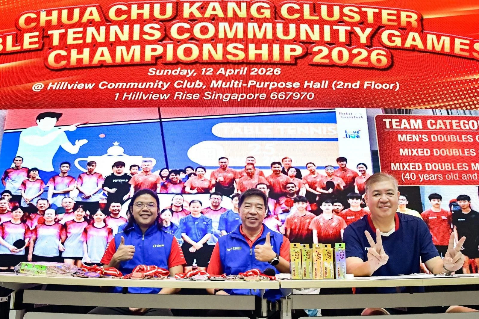 Chua Chu Kang Cluster Table Tennis community games championship 2025