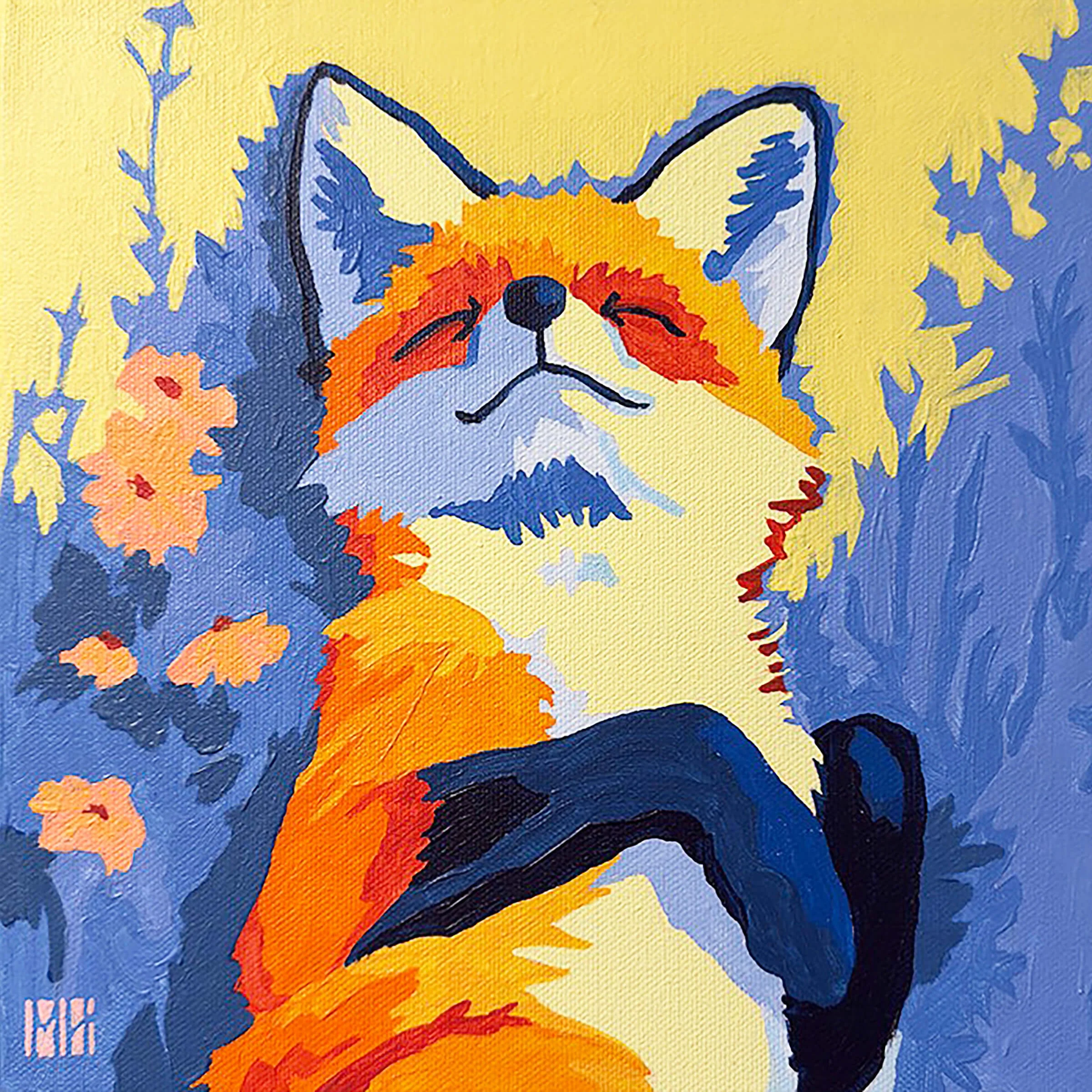 M_Hyatt_Basking_Bramble_Brothers_Fox_2_2025_Acrylic_10x10.jpg