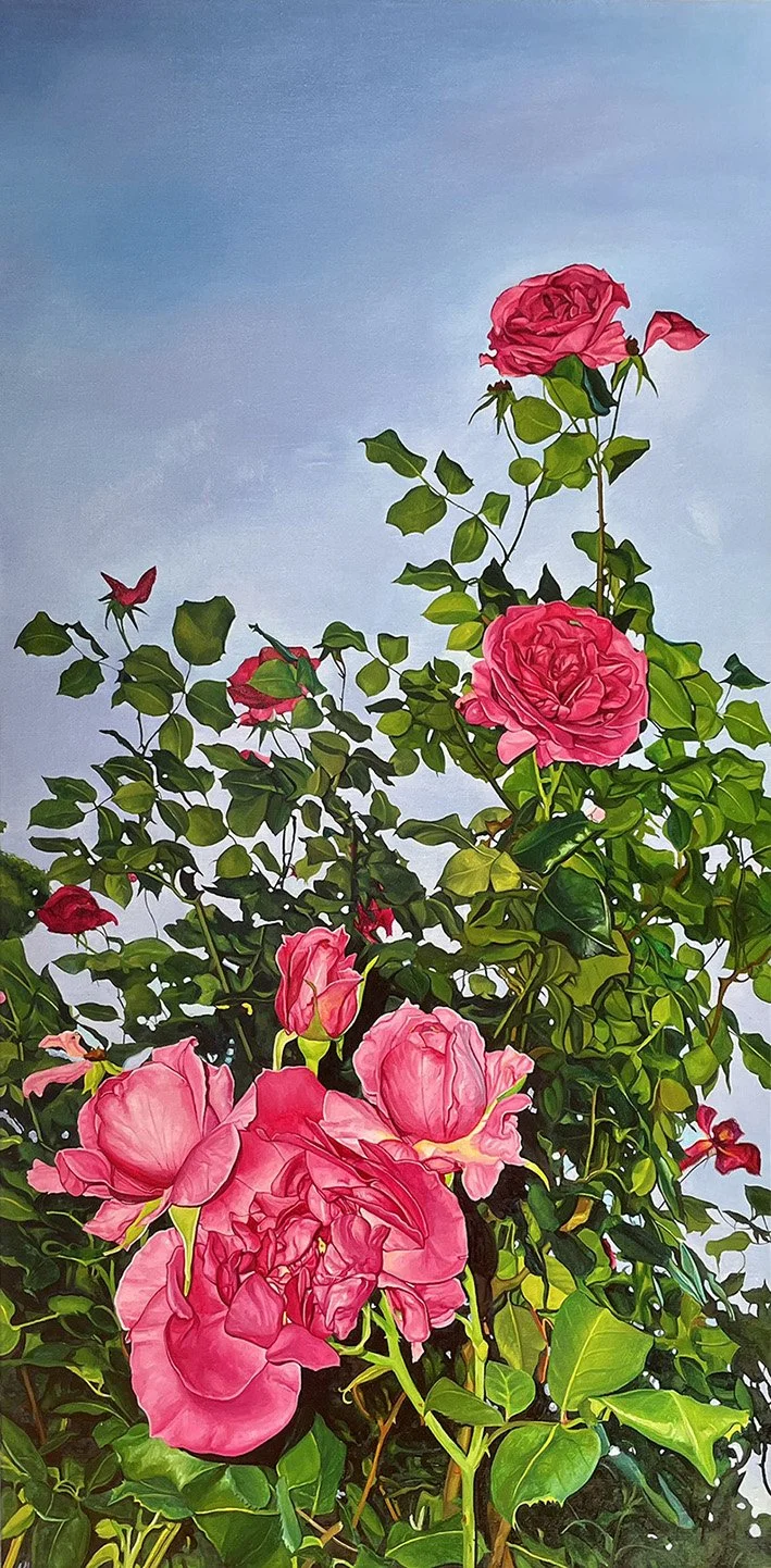 LongHanπÇèSummer rose NO.1πÇï120x60cm Oil on canvas 2023.jpg