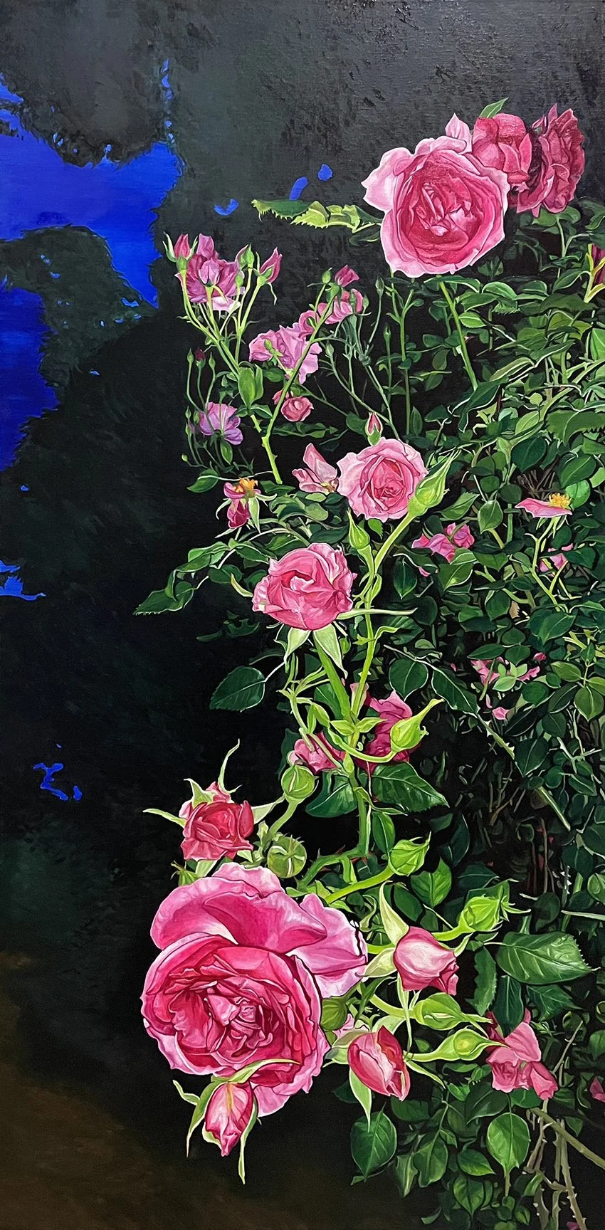LongHanπÇèSummer rose NO.2πÇï120x60cm Oil on canvas 2023.jpg
