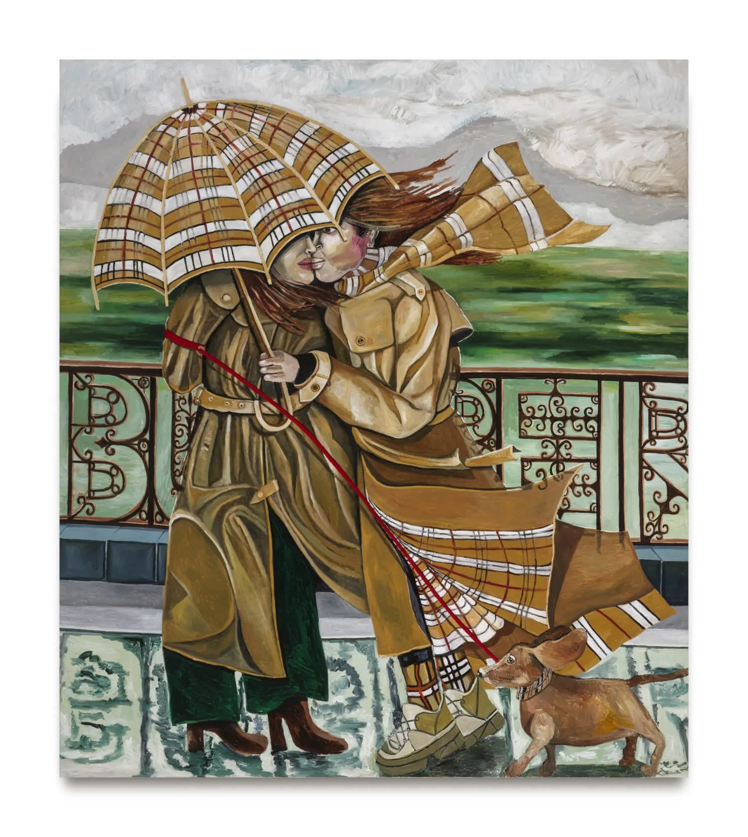 two_woman_kissing_in_the_rain_Oil_on_canvas_260x240cm.jpg