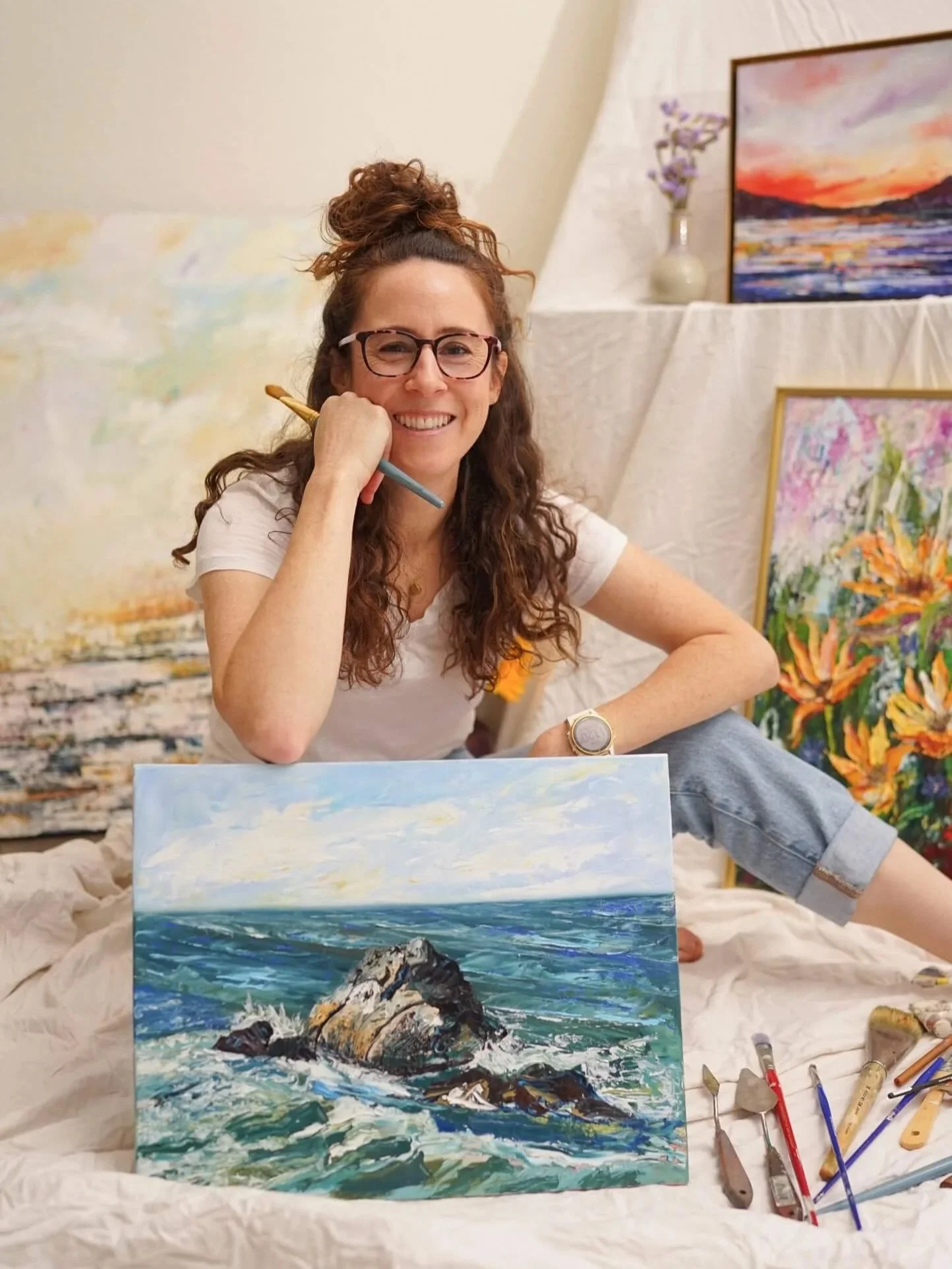 Light on the Horizon: Chelsea Tikotsky on Palette Knife Painting, Botanical Beauty, and the Art of Noticing