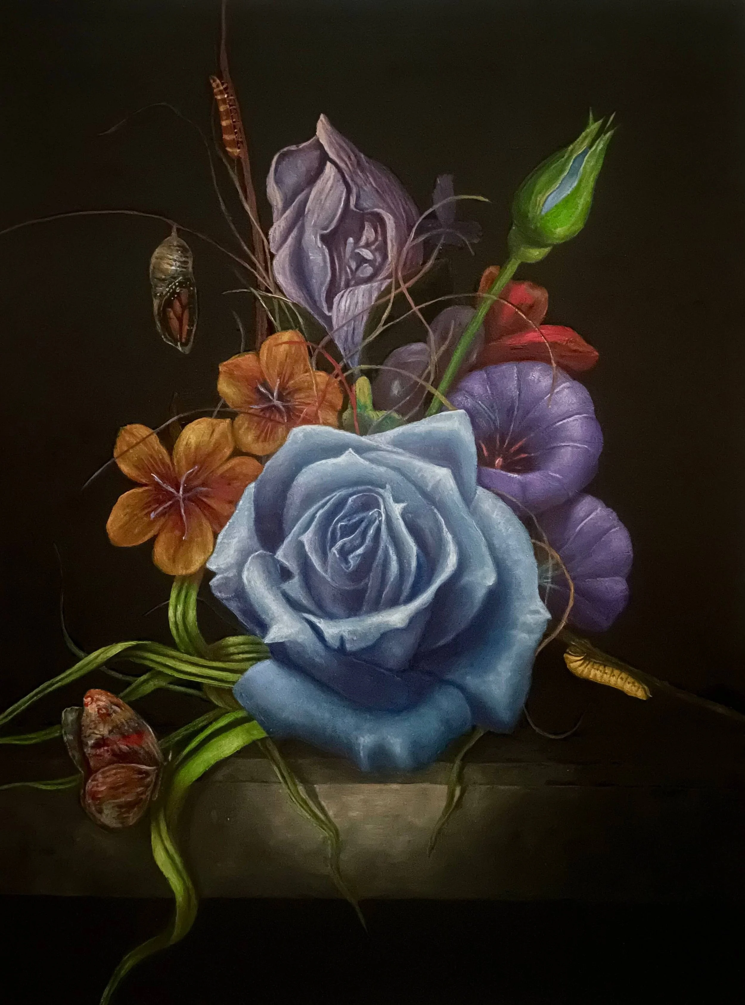 Mark_Liam_Smith_Caterpillars_and_Buds_Oil_on_panel_16x12_inches_2021.JPG