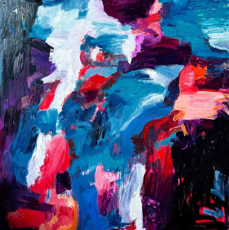 MonicaShulman-EverythingAdoresBeingAlive-48x48-OilonCanvas-48x48.jpg