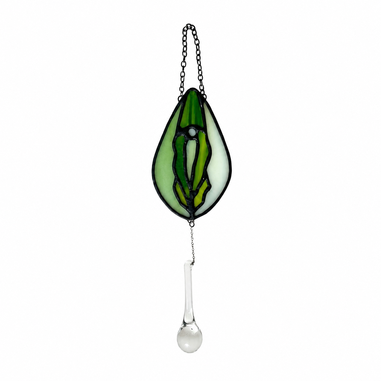 Mother Earth toned stained glass vagina