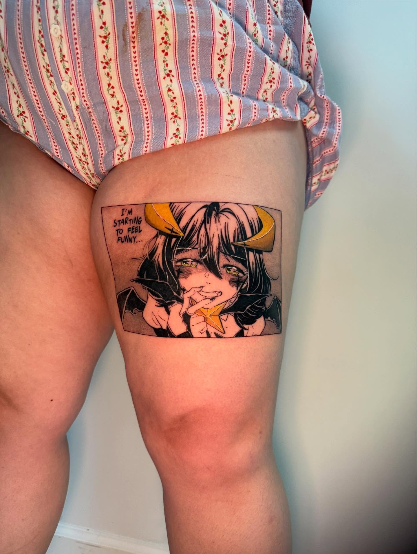 🪄👧🏻💛 by @caroxtattoos 

Calling all magical girls, gays, and theys📣 Have you seen this epic glittering tattoo done by our very own Caro? Because it&rsquo;s 🤩EVERYTHING🤩

Caro, better known as our in-house Hime-sama, crushes every anime and man