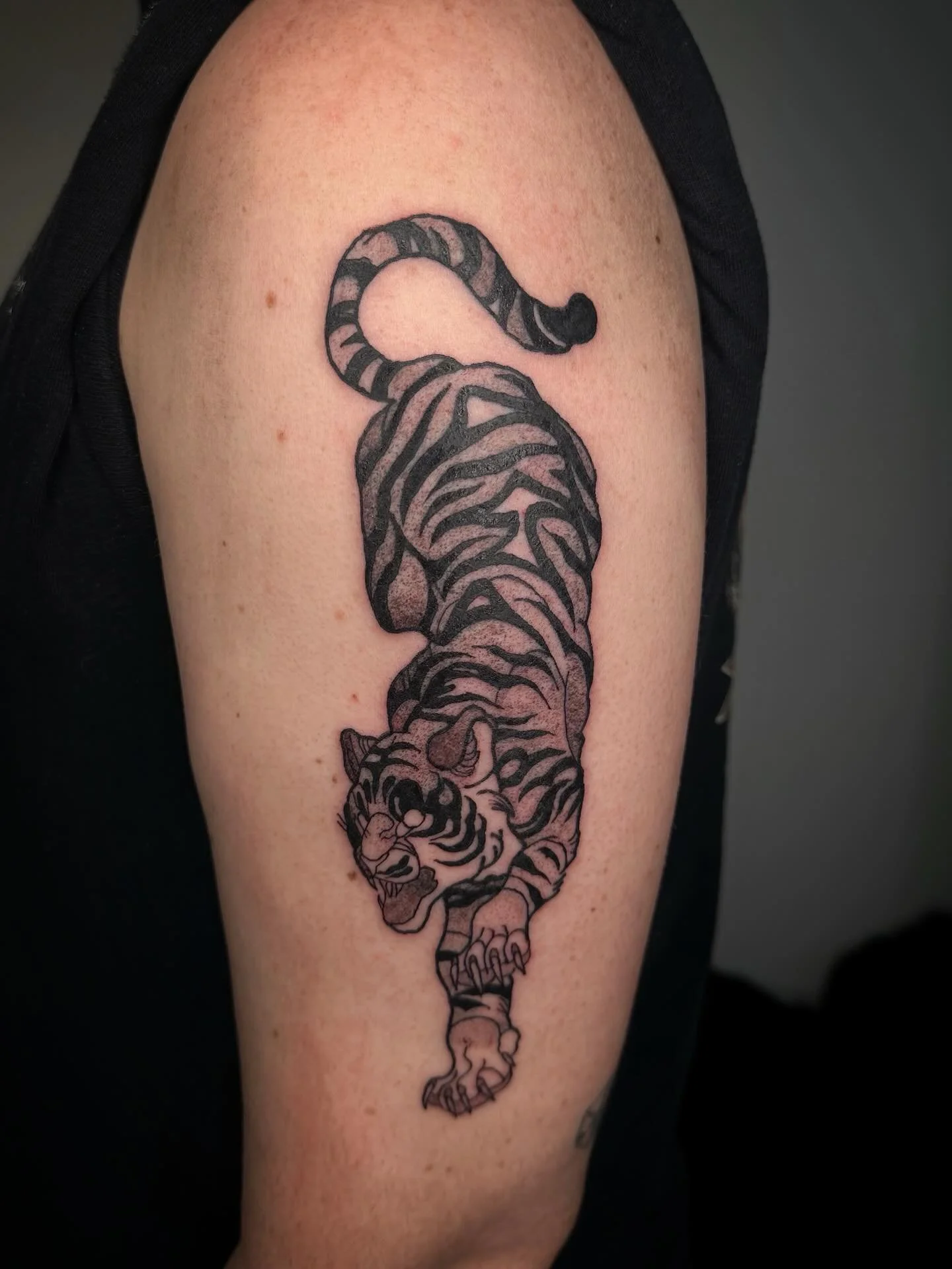 🐯🖤💪 by @saintshivs 

Do you know where this prowling tiger is headed off to?👀 

 It&rsquo;s on its way to our Friday the 13th Flash Day of course!! This Friday from 12pm to 8pm, we&rsquo;ll be doing a cash only flash day🥳 

Be there or face the 