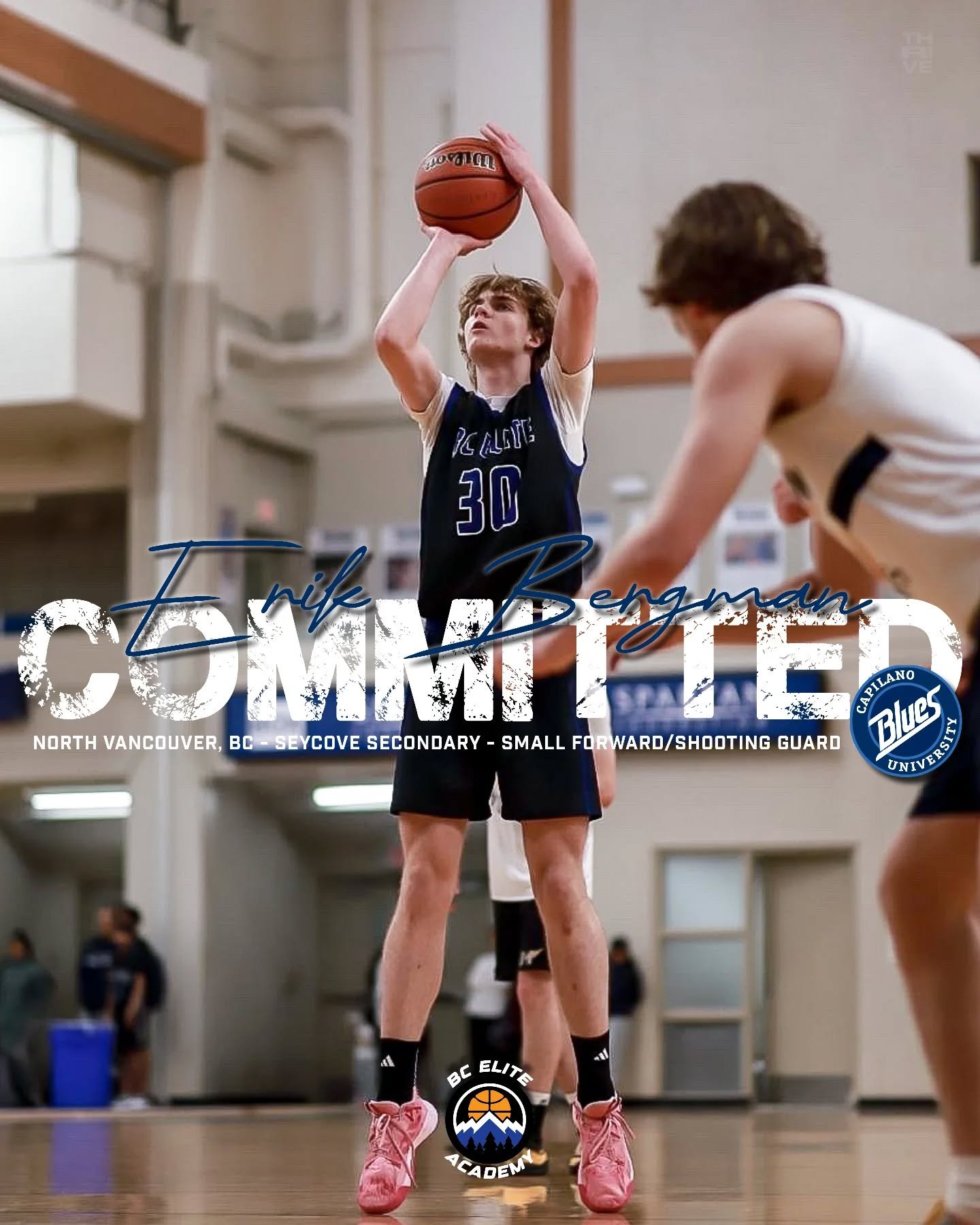 Congrats to @erikbergman12 on his commitment to @capumbb

Erik has had a great aau and high school career. We are looking forward to seeing Erik make an impact at the next level!
-
#bcelite