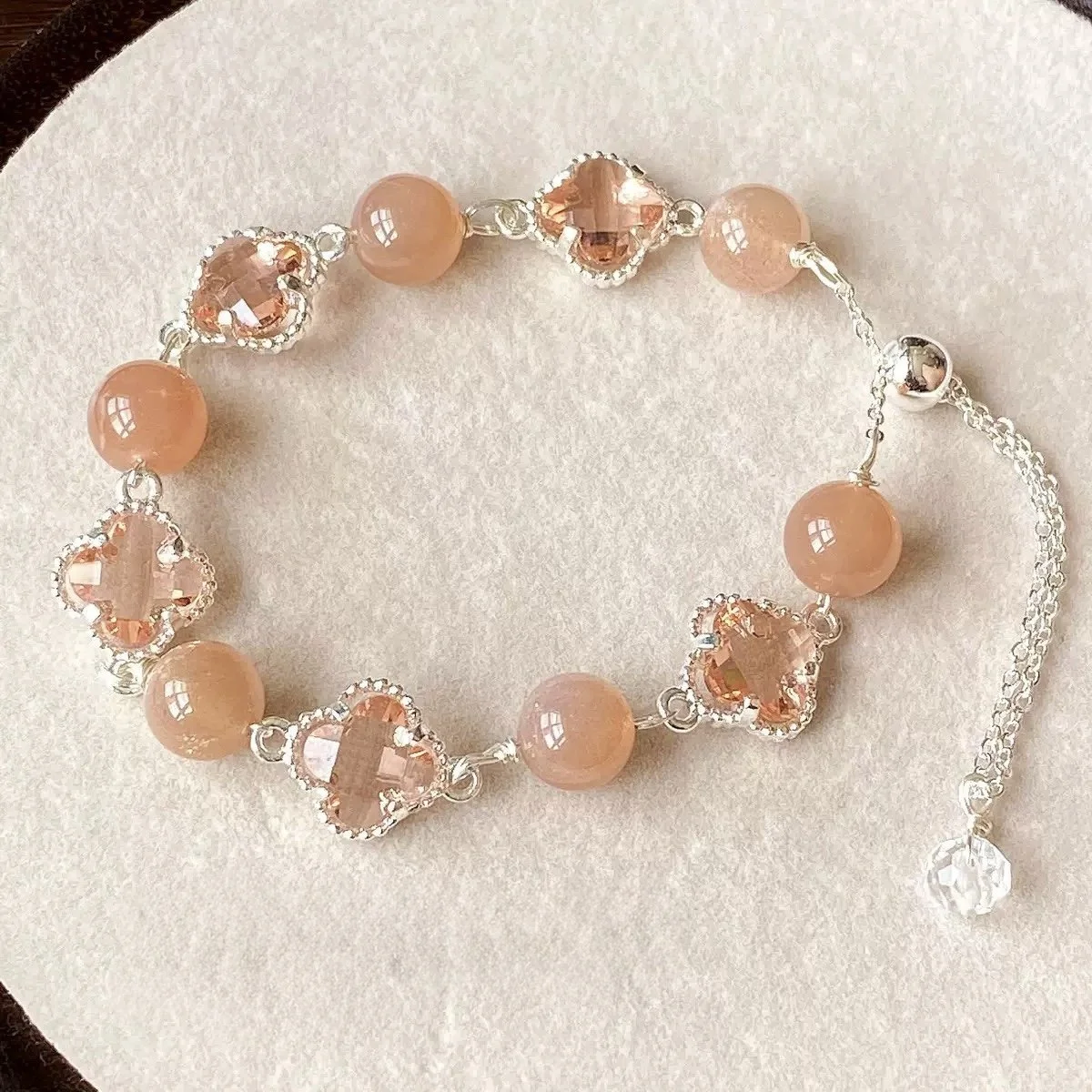 Sterling Silver Wuhua Sunstone Bracelet