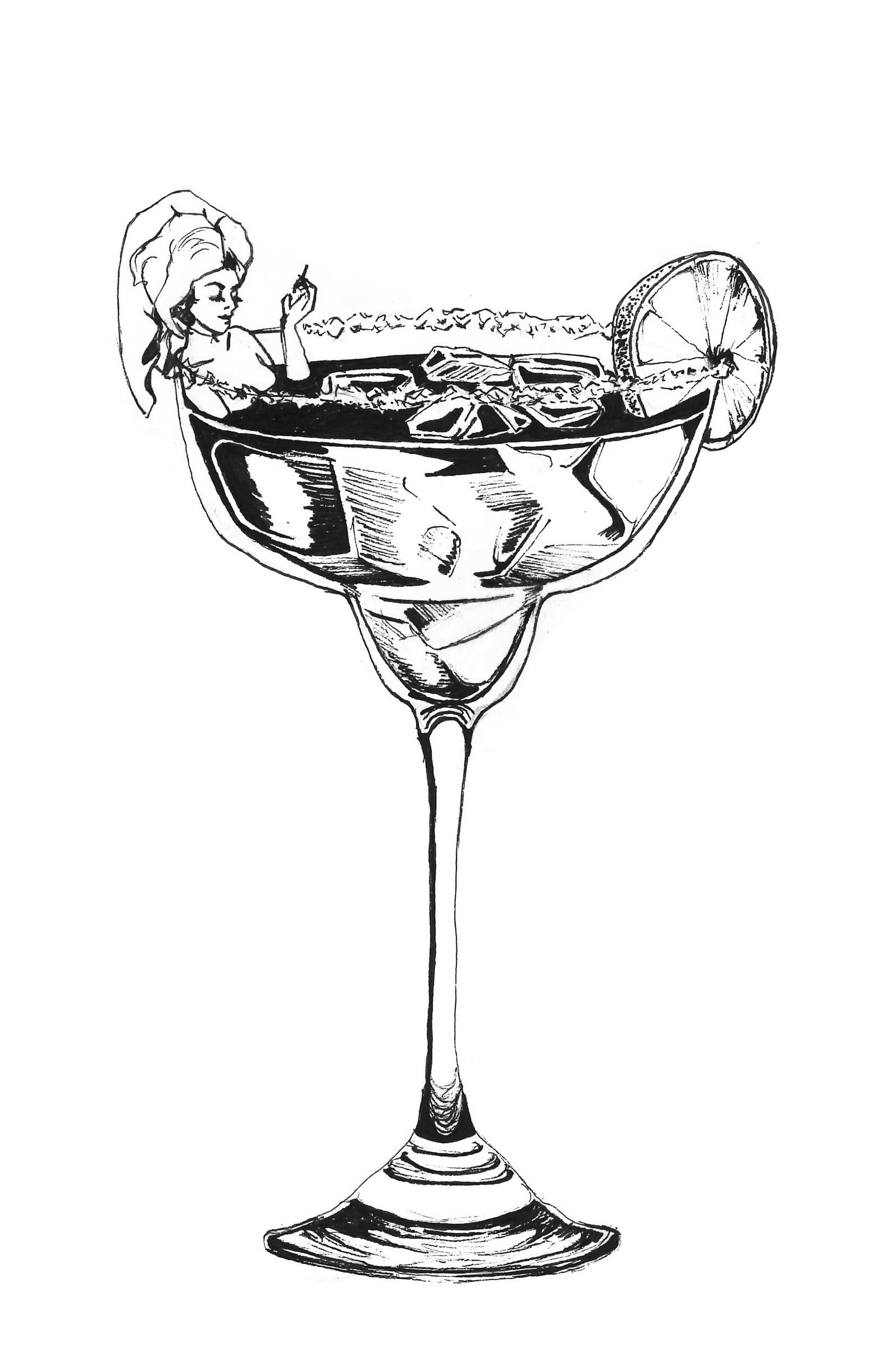 Margherita | Ink Illustration | Prints for sale