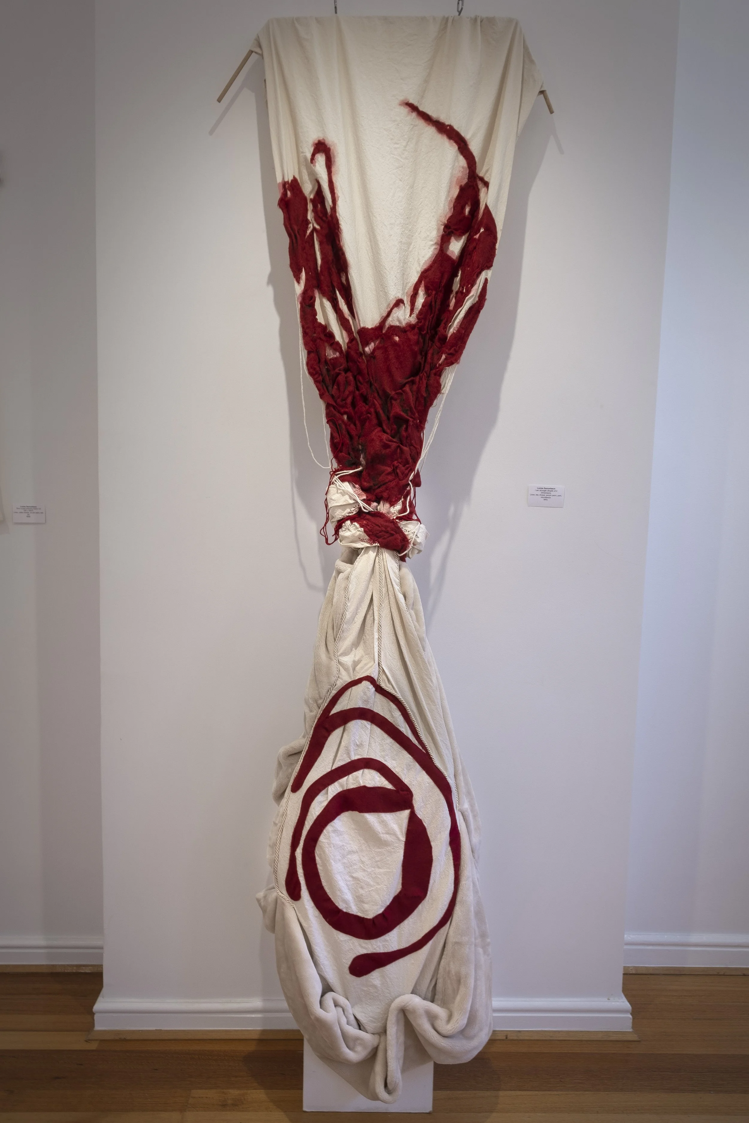 Better (despite) of it | Soft sculpture | Calico, Wool, Ink, micro-fleece, cotton embroidery thread | 2022 | NFS