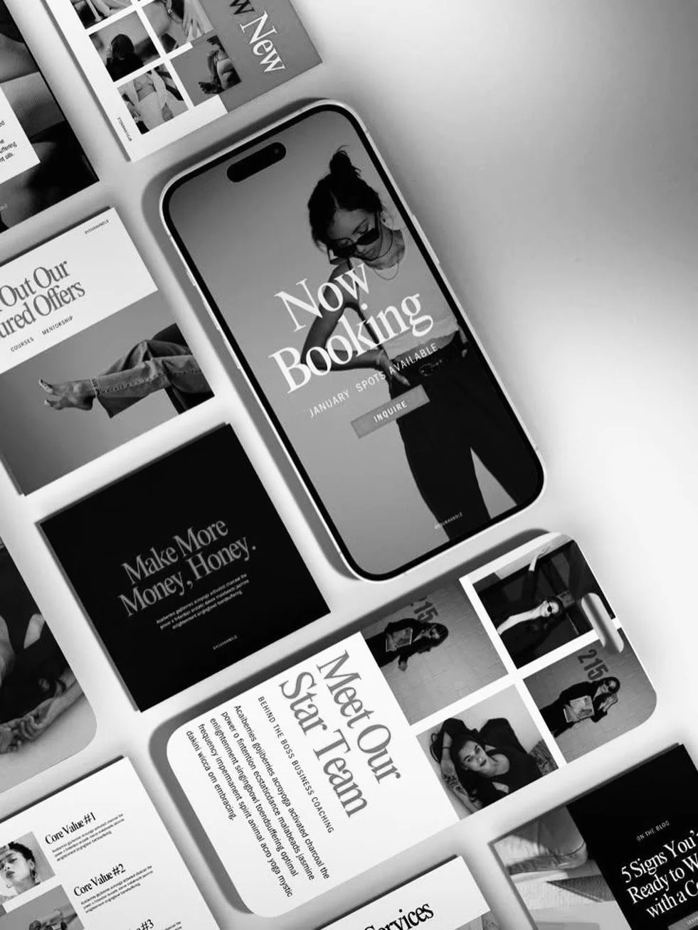 Your brand should look like it knows exactly what it&rsquo;s doing.

Not random.

Not inconsistent.

Not &ldquo;just posting.&rdquo;

What you&rsquo;re seeing here is what happens when strategy meets design, a brand that feels cohesive, elevated, and