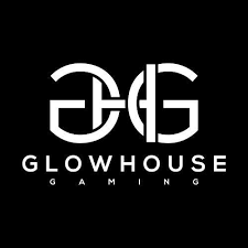Glowhouse Gaming logo with stylized initials and text on a black background