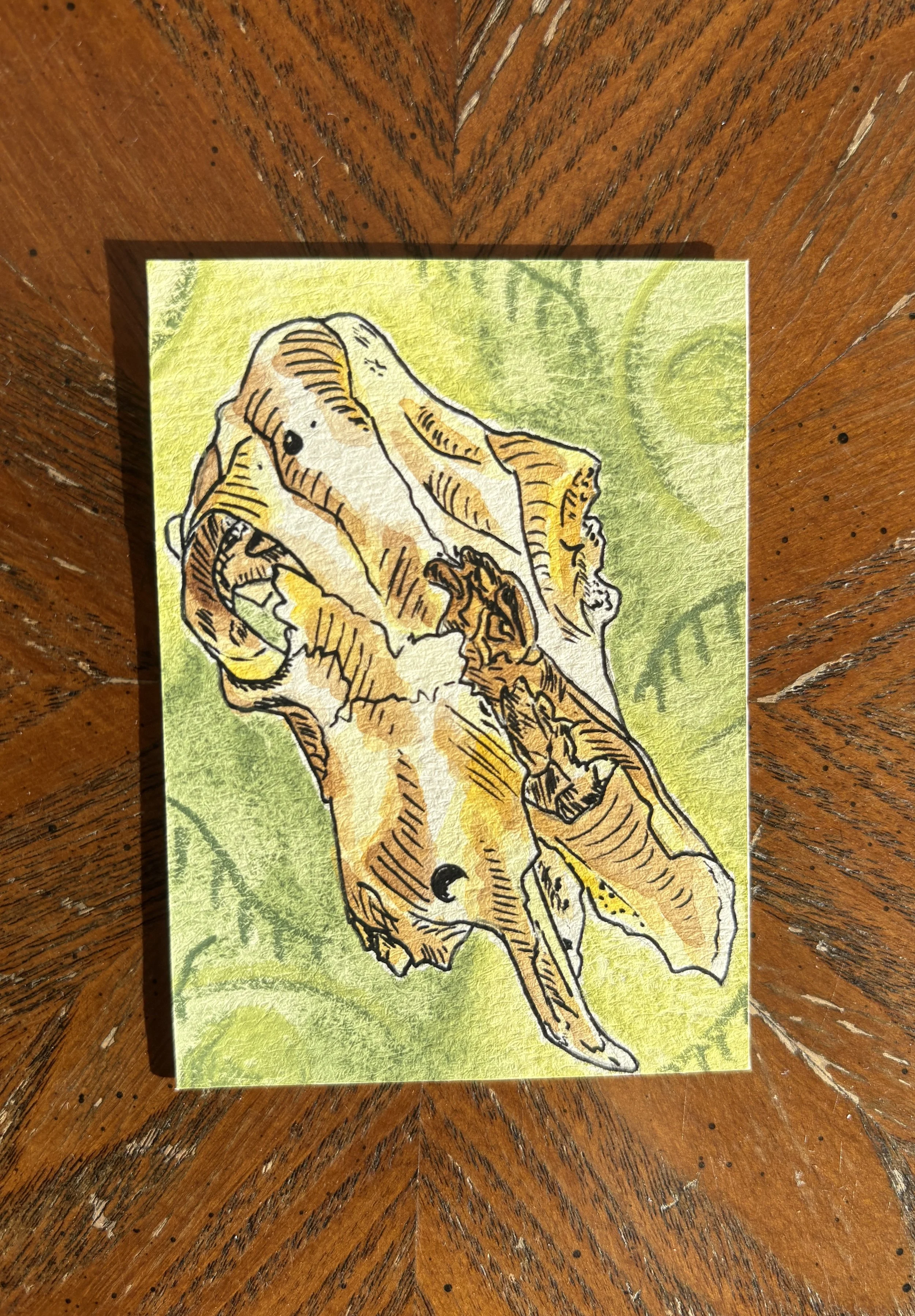 Cow Skull Series ACEO (original)