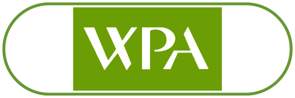 Green pill shape with "WPA" in white text