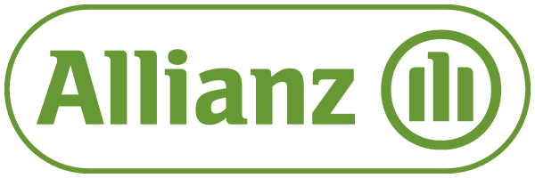 Allianz logo in green with text and circular symbol