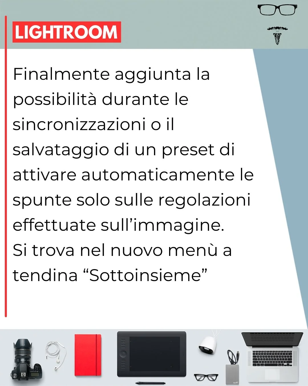 Finalmente si pu&ograve; sincronizzare o salvare in un preset solo le regolazioni effettivamente modificate. #lightroom #lightroompresets #adobe #photoshop