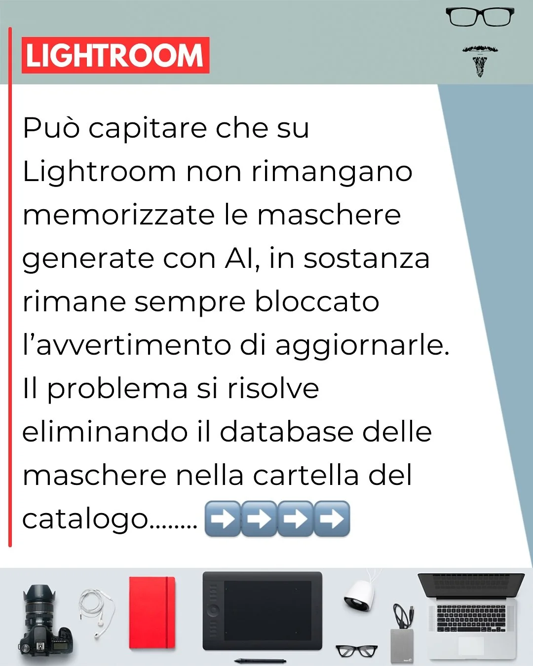 Hai problemi con le maschere generate da AI su #lightroom ? Dai un&rsquo;occhiata a come risolvere.