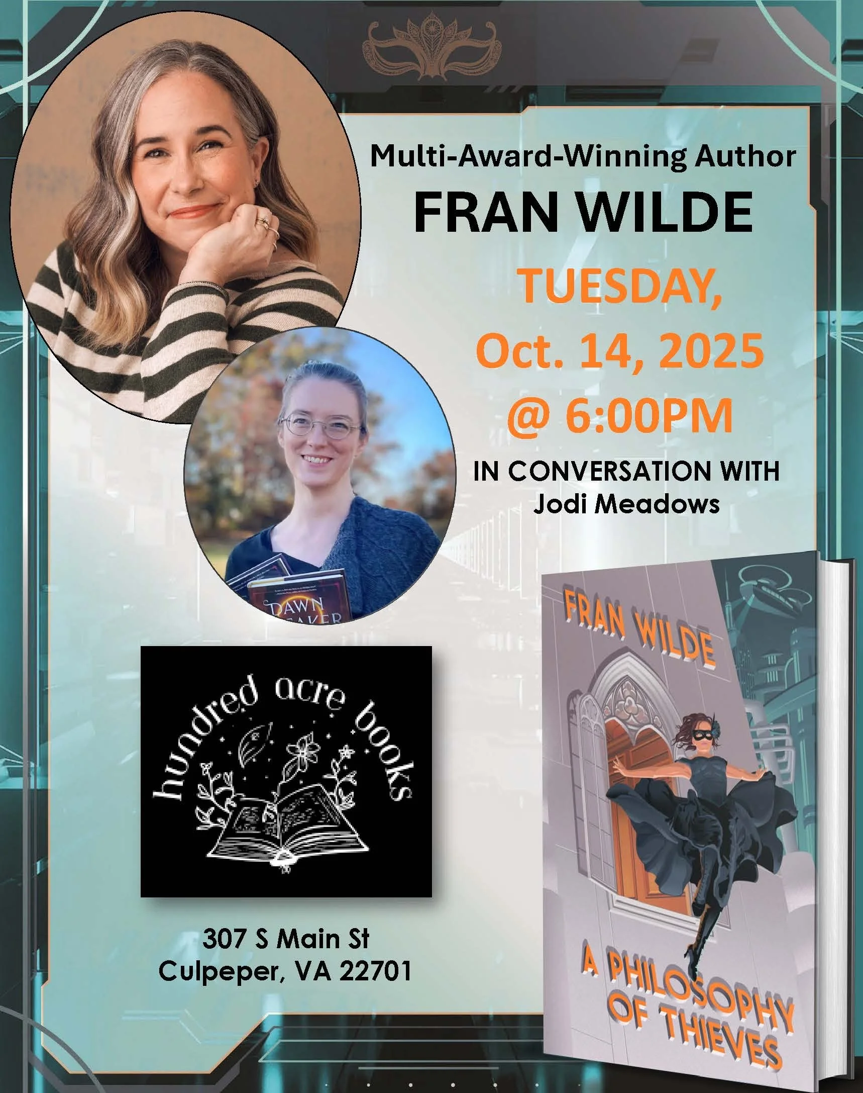 A PHILOSOPHY OF THIEVES at 100 Acre Books with Jodi Meadows