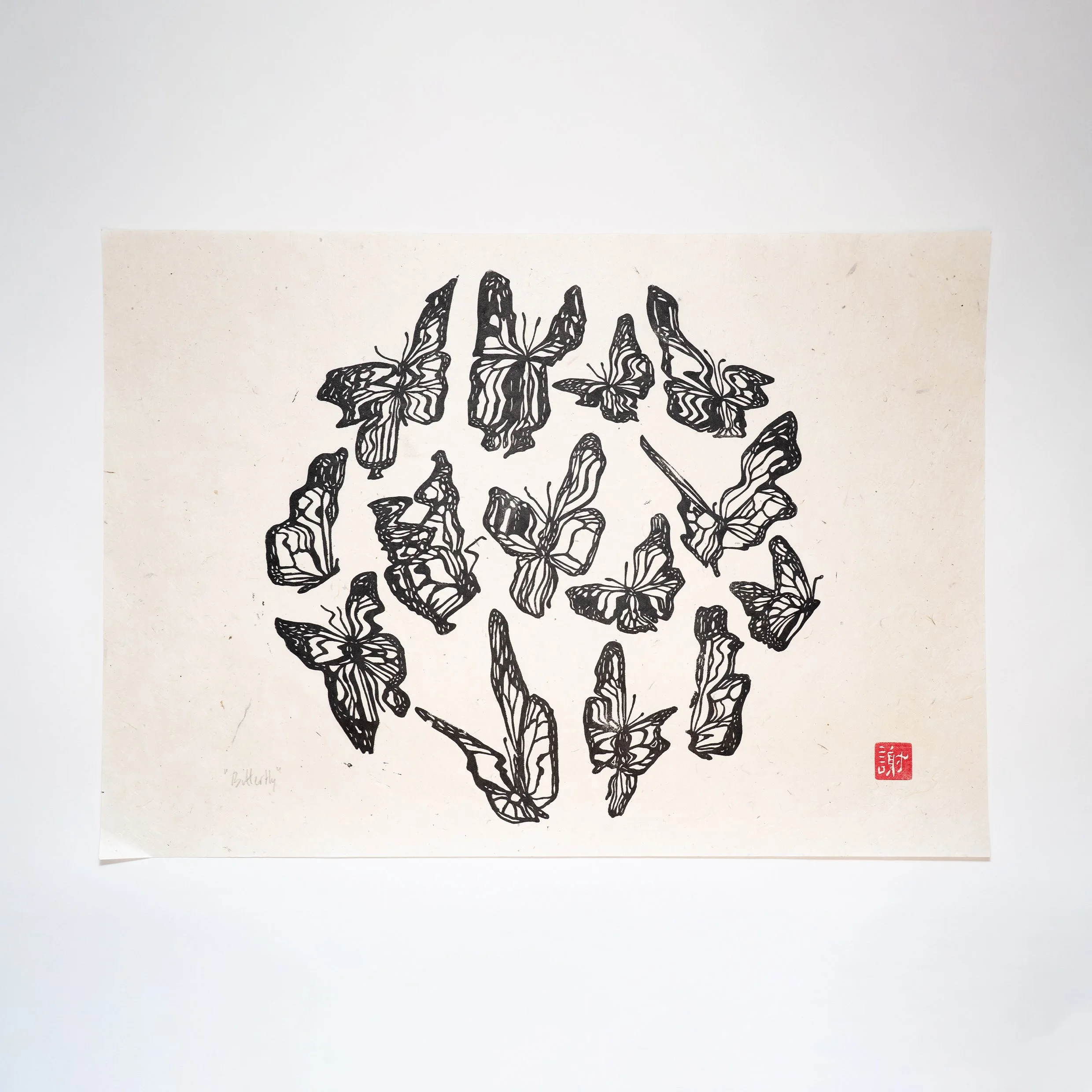 A2 Butterfly Print_