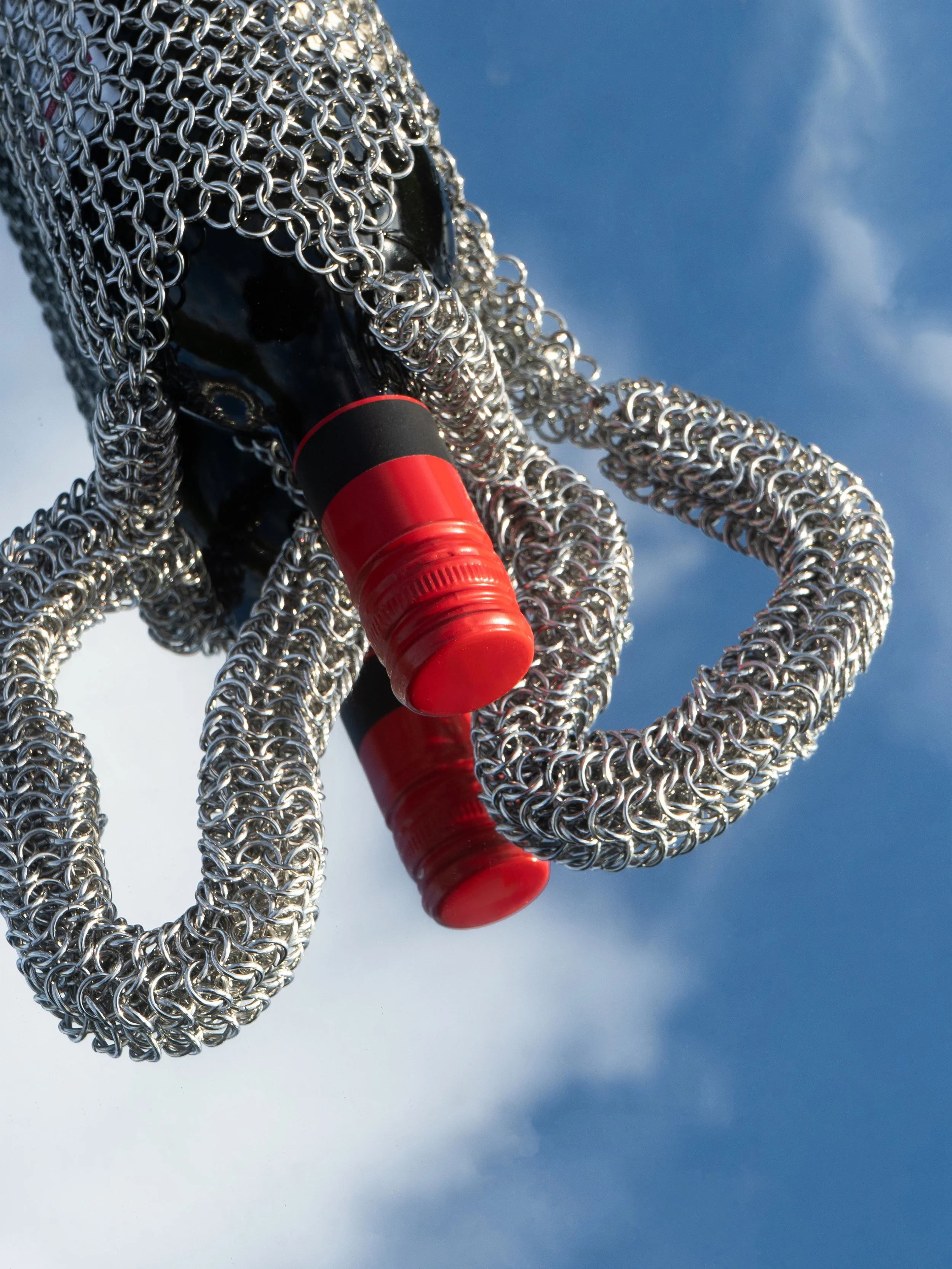 Chainmail Wine Carrier_