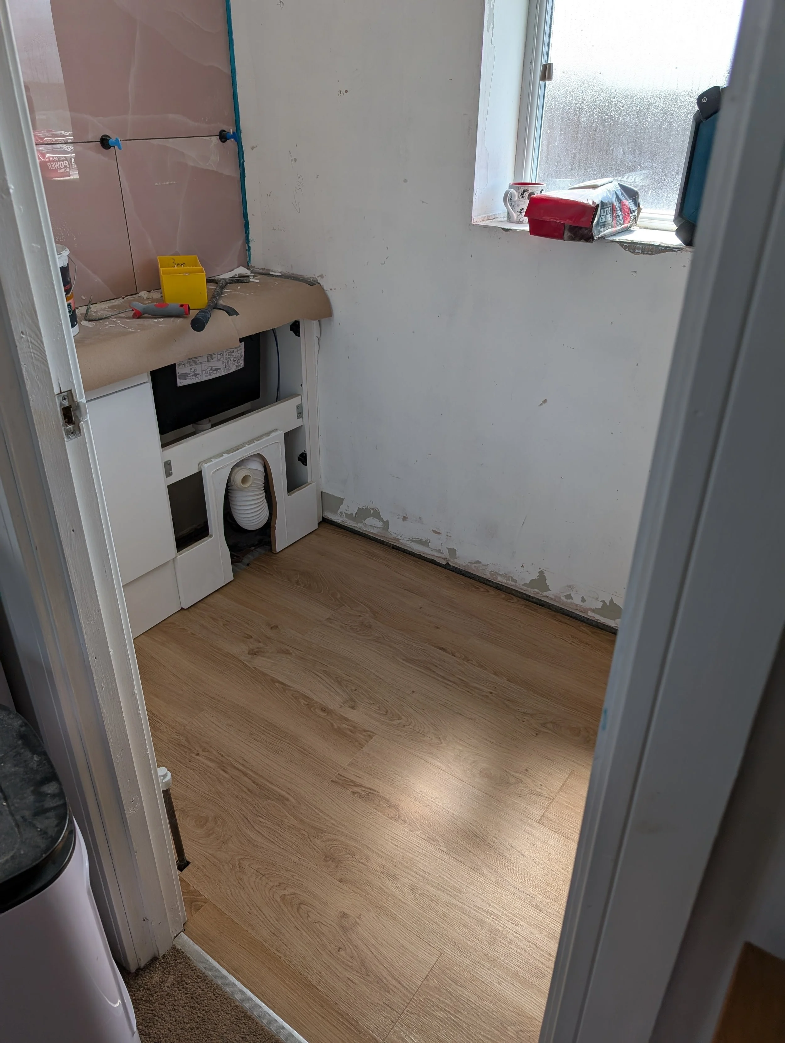 LVT click flooring installed