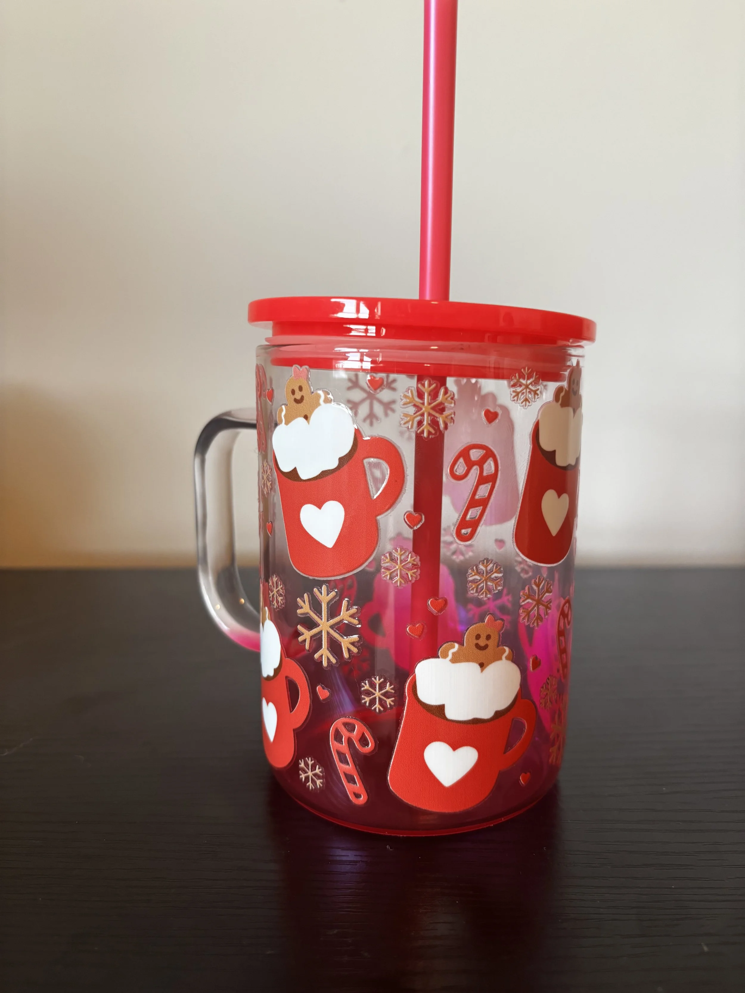 Pink Hot Cocoa With Handle
