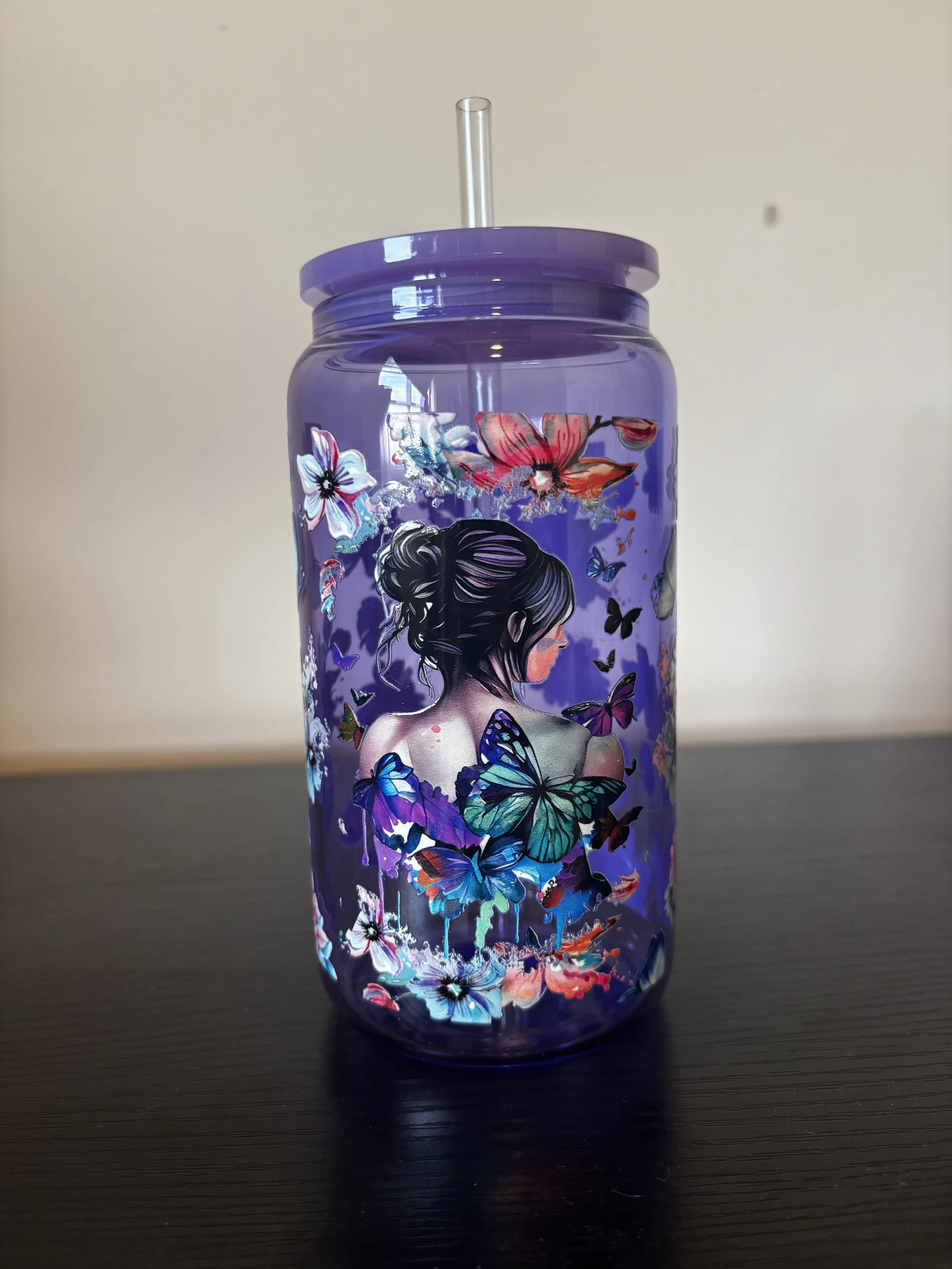 Purple Butterfly Girl