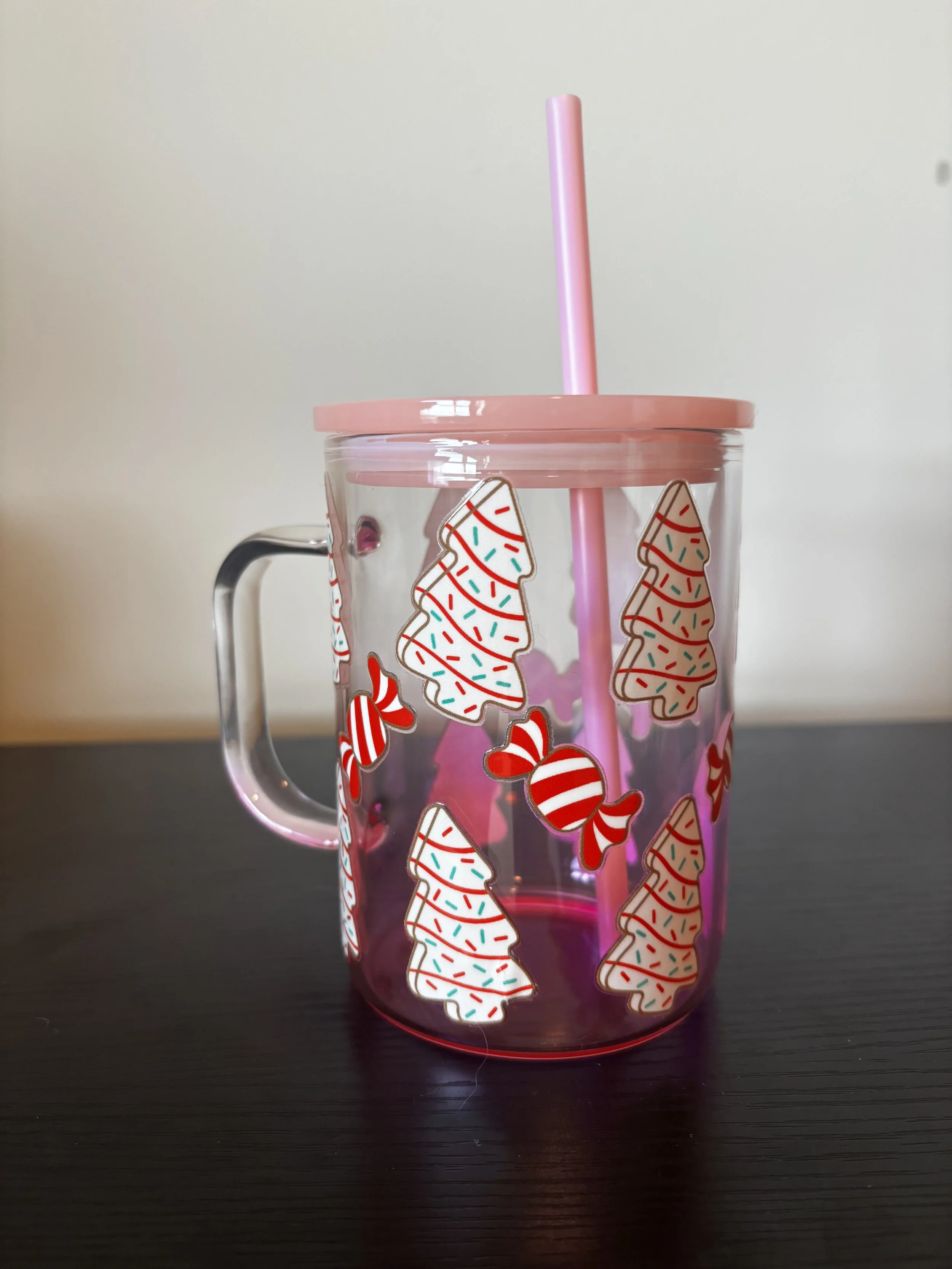 Pink Christmas Tree With Handle