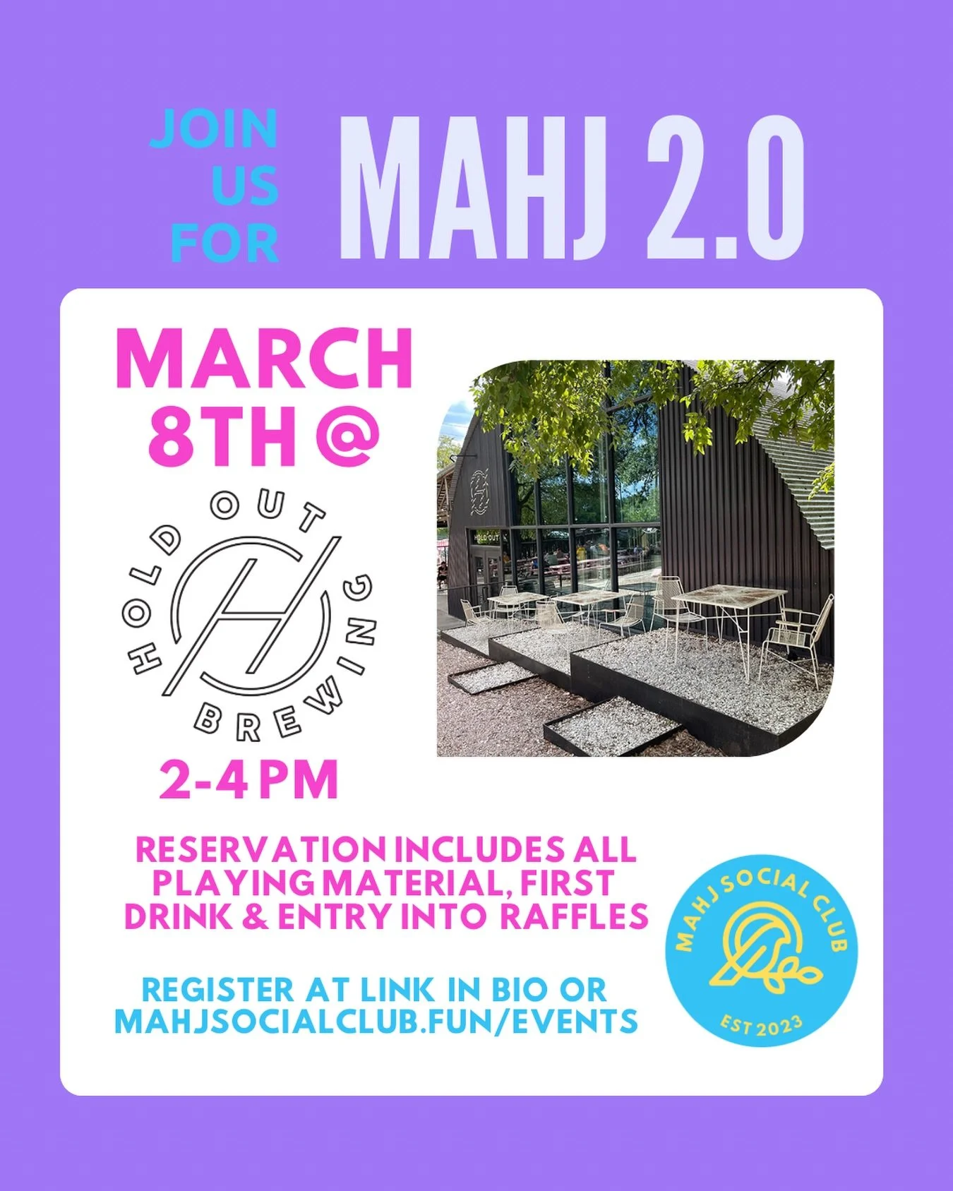 You learned the basics&hellip; now let&rsquo;s keep the momentum going. 🀄️ 

Mahj 2.0 is designed for players who have taken an intro lesson and are still getting comfortable with the NMJL card. We&rsquo;ll slow things down, walk through strategy ba