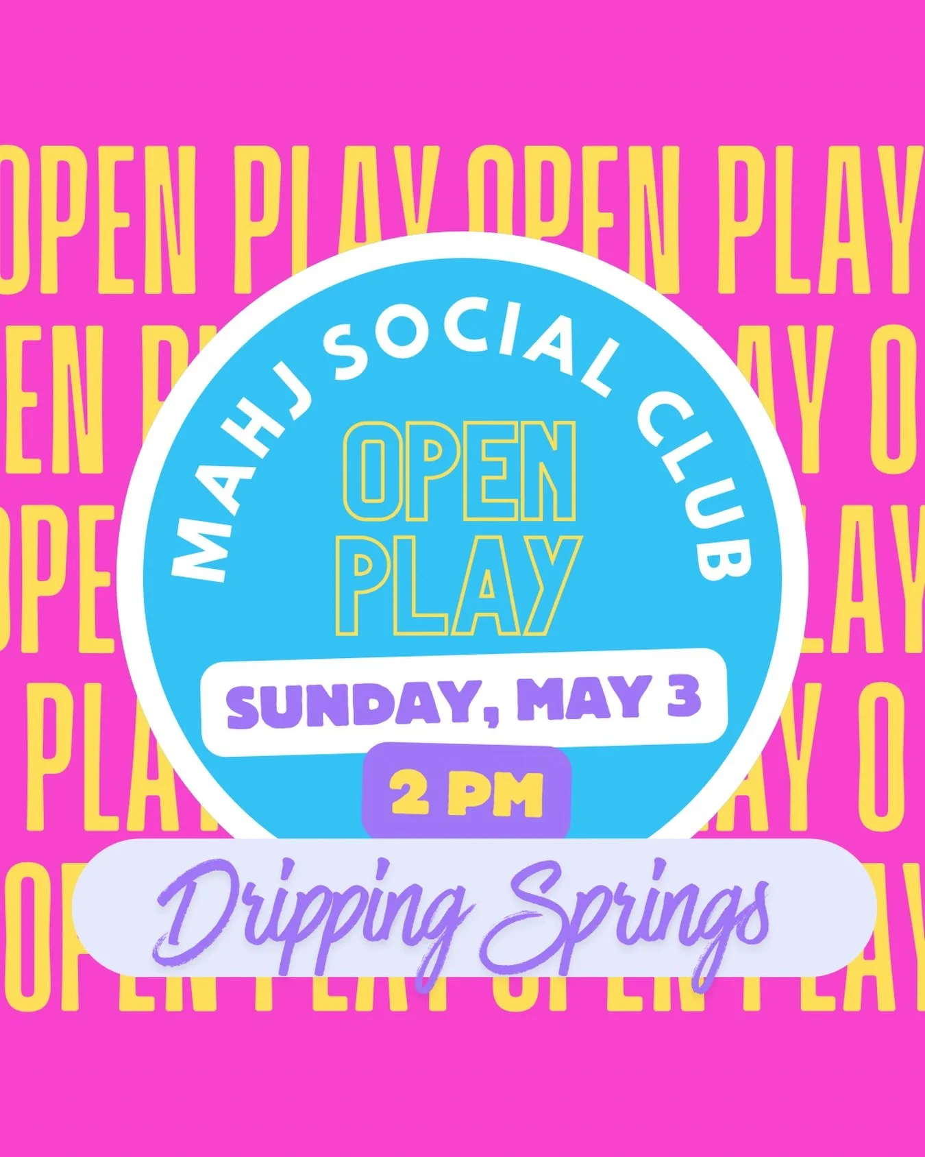 Sunday open play is back&mdash;we&rsquo;re taking over @fitzhughbrewing for an afternoon of tiles, drinks, and the kind of games where &ldquo;just one more&rdquo; actually means at least three more.

All levels welcome&mdash;whether you know your way
