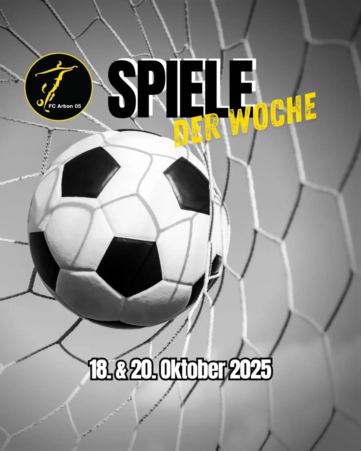 Das nächste ⚽️Wochenende steht vor der Tür 🤩
Wir freuen uns auf spannende Partien und drücken unseren Mannschaften die Daumen! 💪🏼😎🔥💛🖤
#fcarbon #fcarbon05 #traditionsverein #amateurliga #amateurfussball #juniorenfussball #ajuni