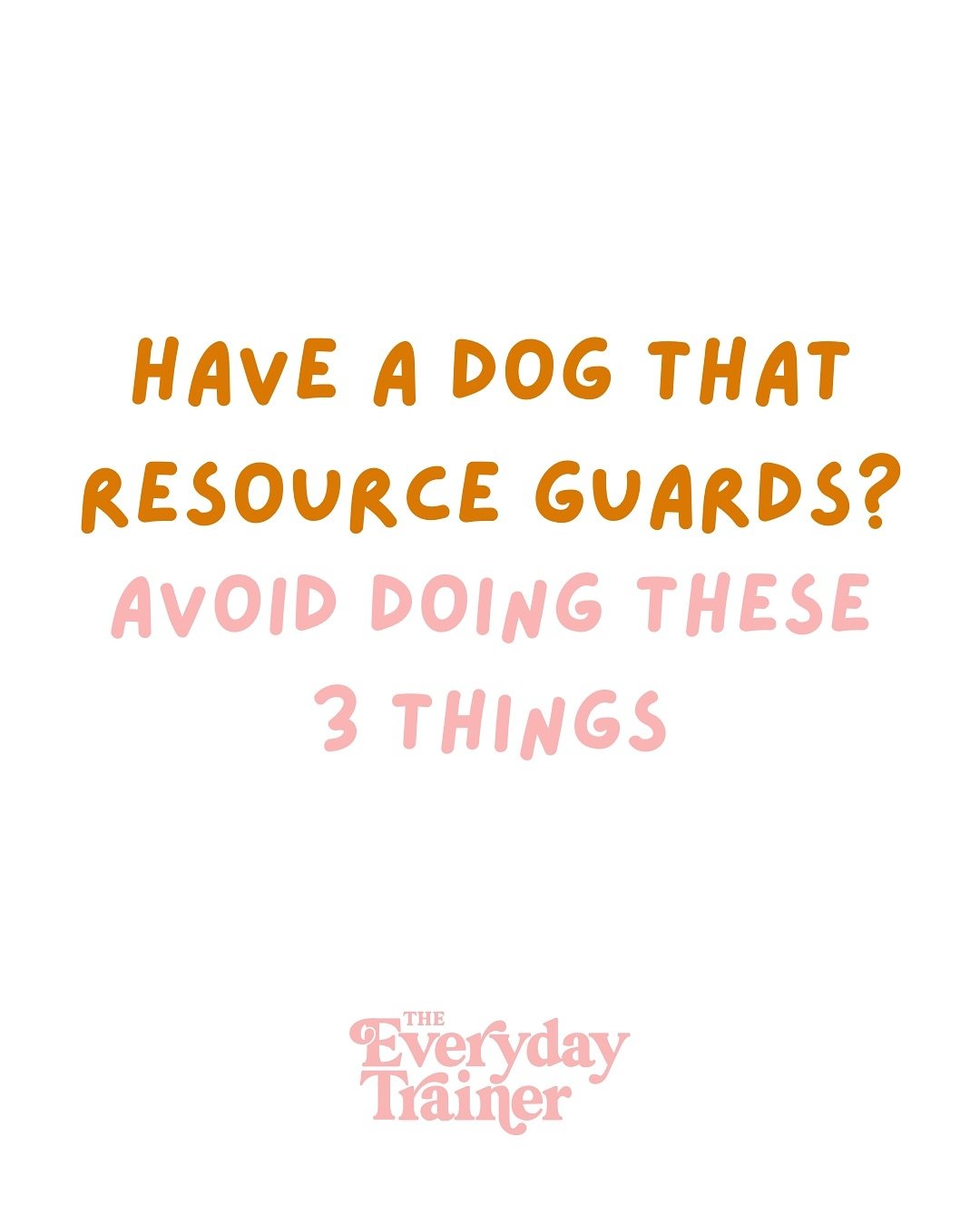Resource guarding is no walk in the park (dog humor hehehe) &hellip; 

In my humble dog trainer opinion, it&rsquo;s one of the most dangerous forms of aggression and causes the most rehoming out of any behavior.

A few things to know about resource g