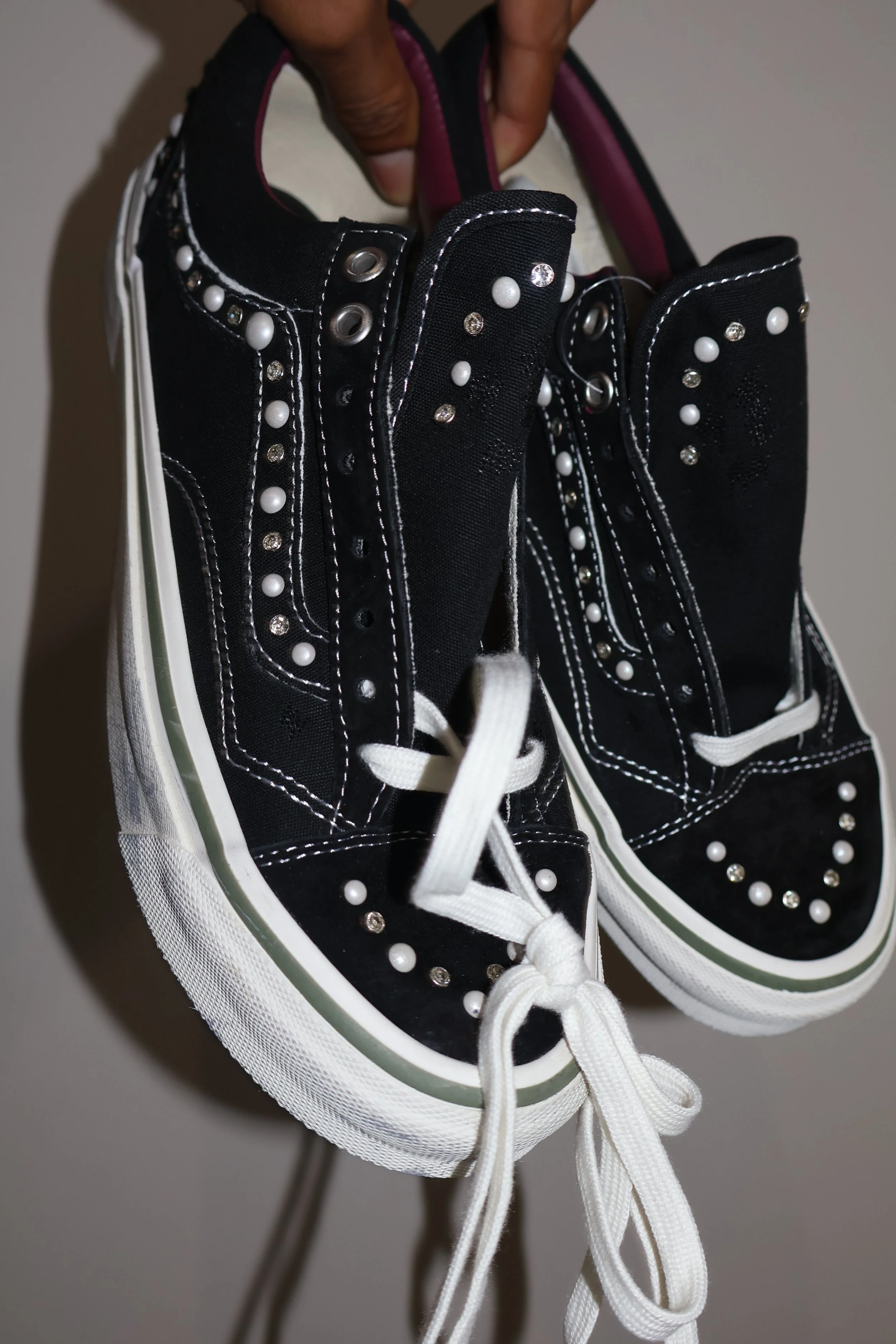 Old School Vans Pearlized Sz 8.5
